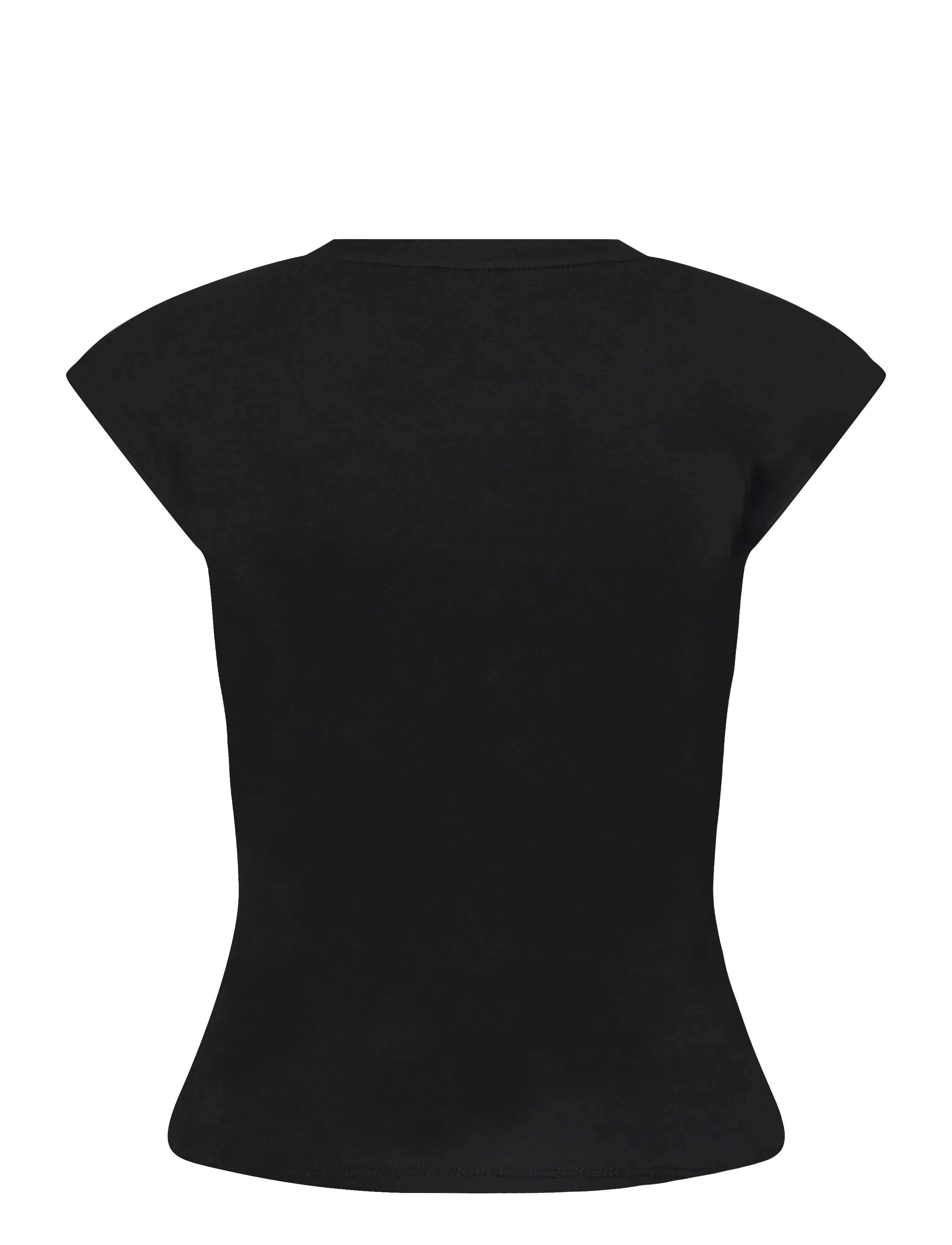 Gina Tricot - V-neck button top - black (9000) - 1