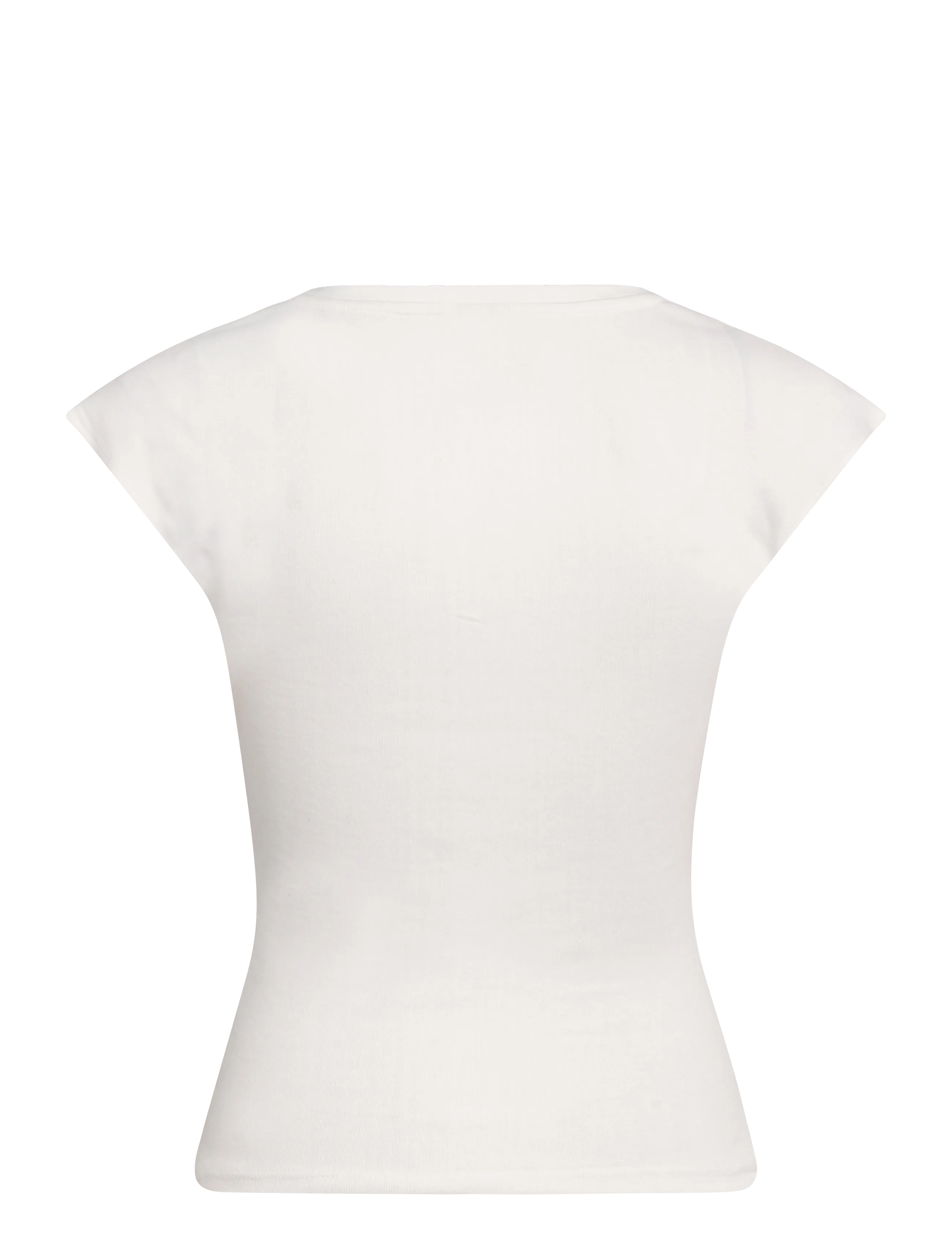 Gina Tricot - V-neck button top - offwhite - 1