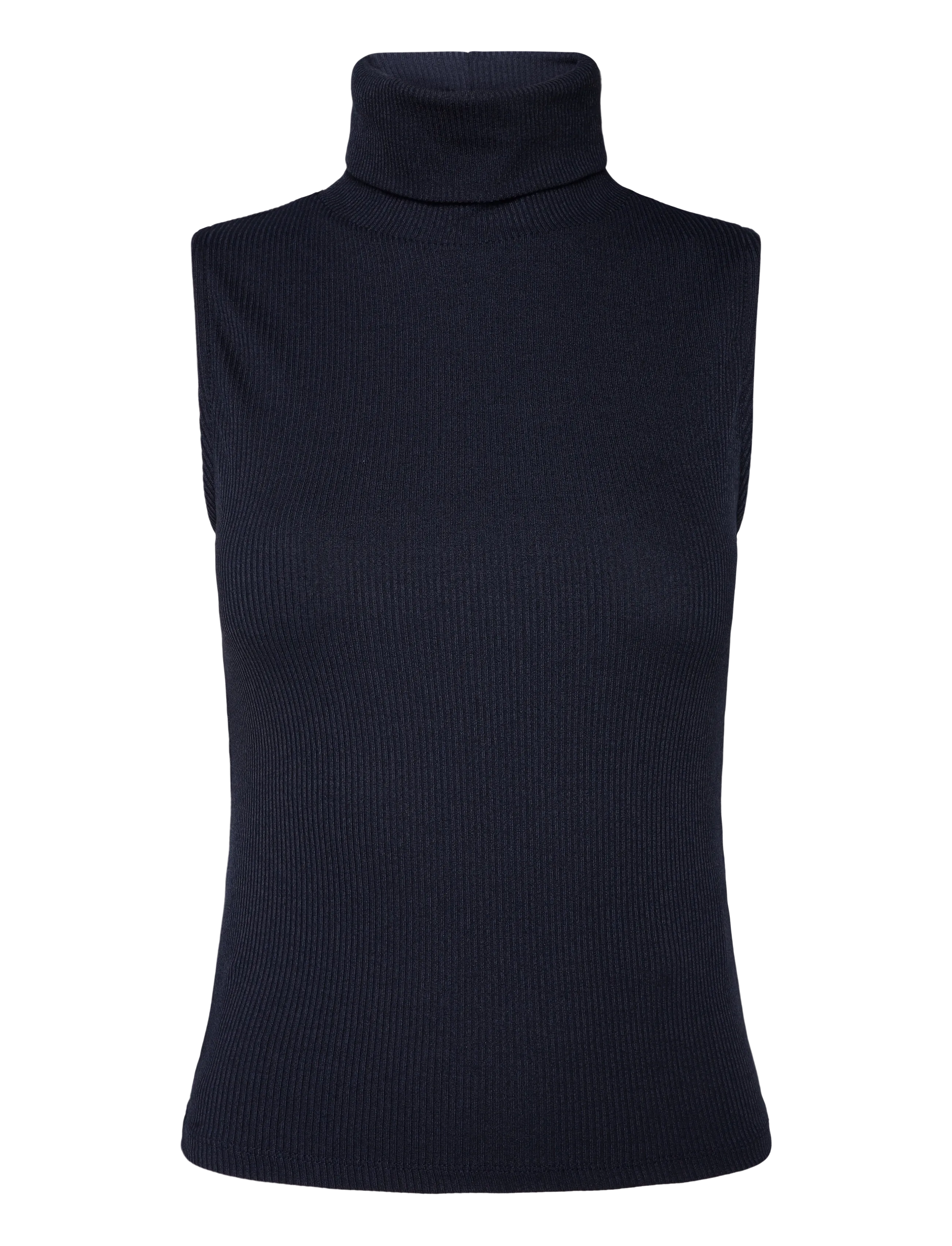 Gina Tricot Rib polo top - Riided - SKY CAPTAIN / navy