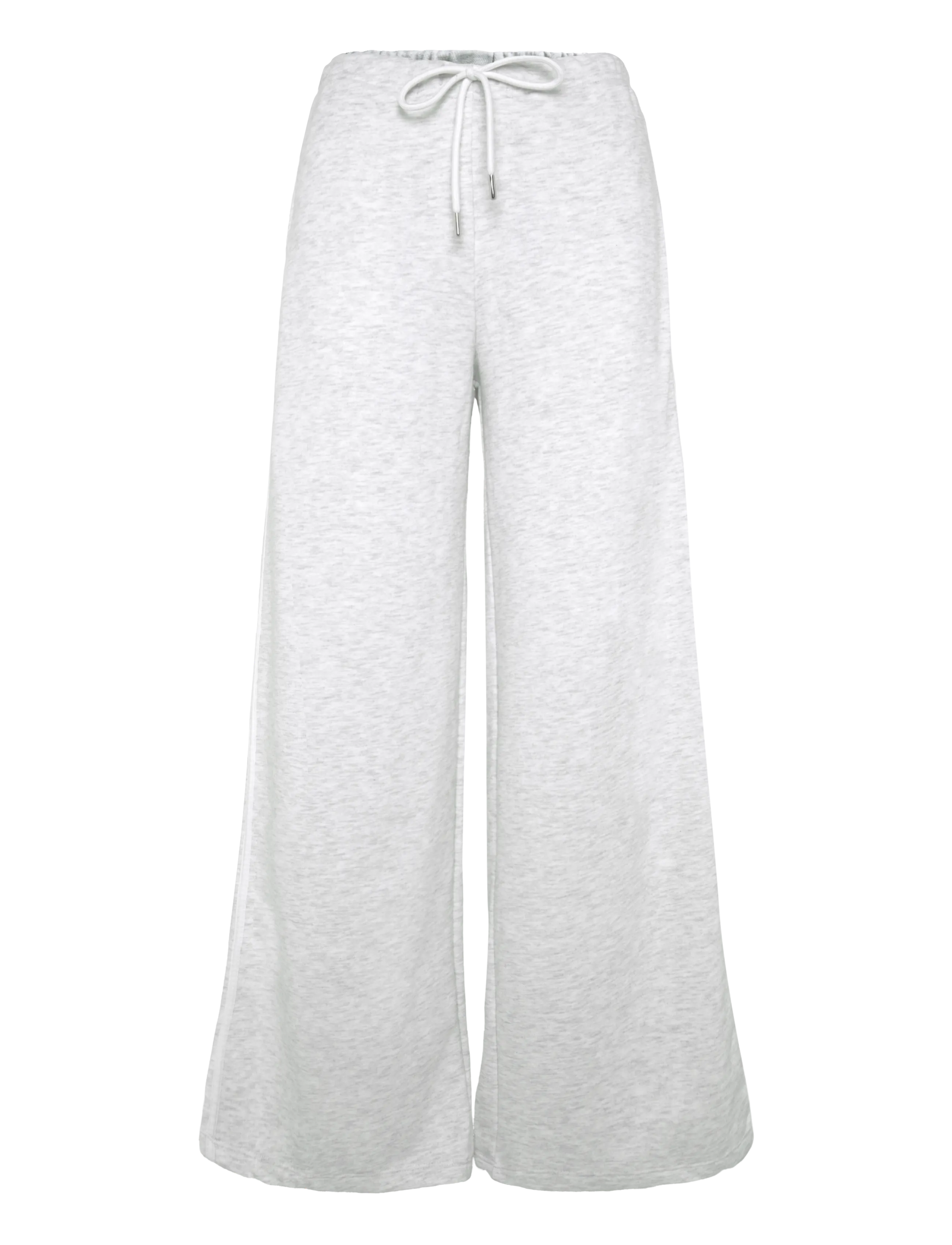 Gina Tricot Comfy low sweatpants - Sommer i byen - GREY/STRIPE / grey