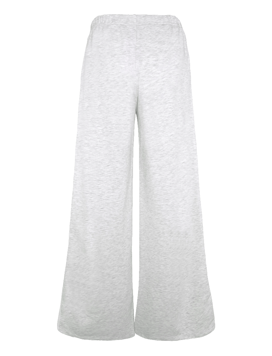 Gina Tricot - Comfy low sweatpants - bukser med brede ben - grey/stripe - 1