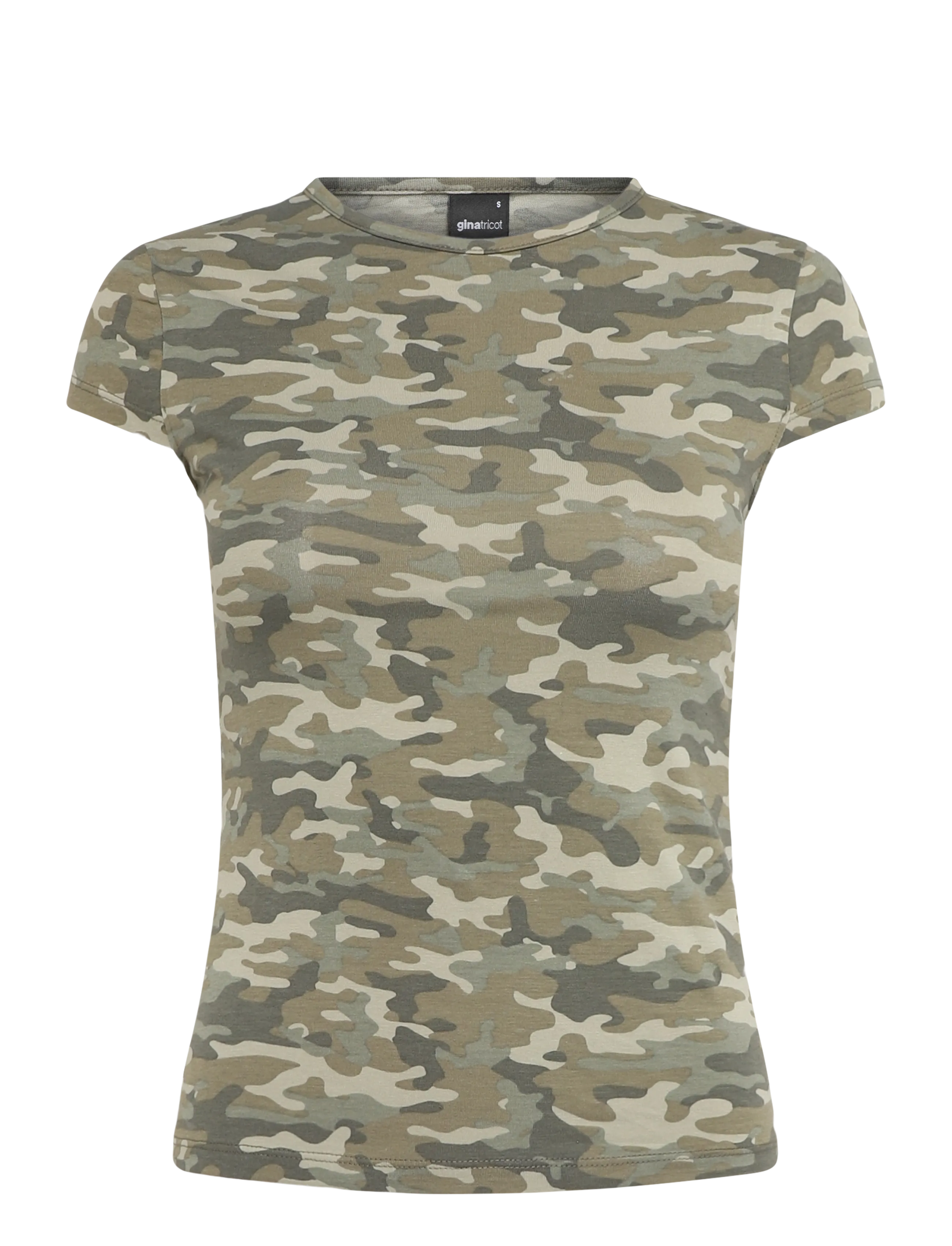 Gina Tricot Camo baby tee - T-särgid - CAMO / multi
