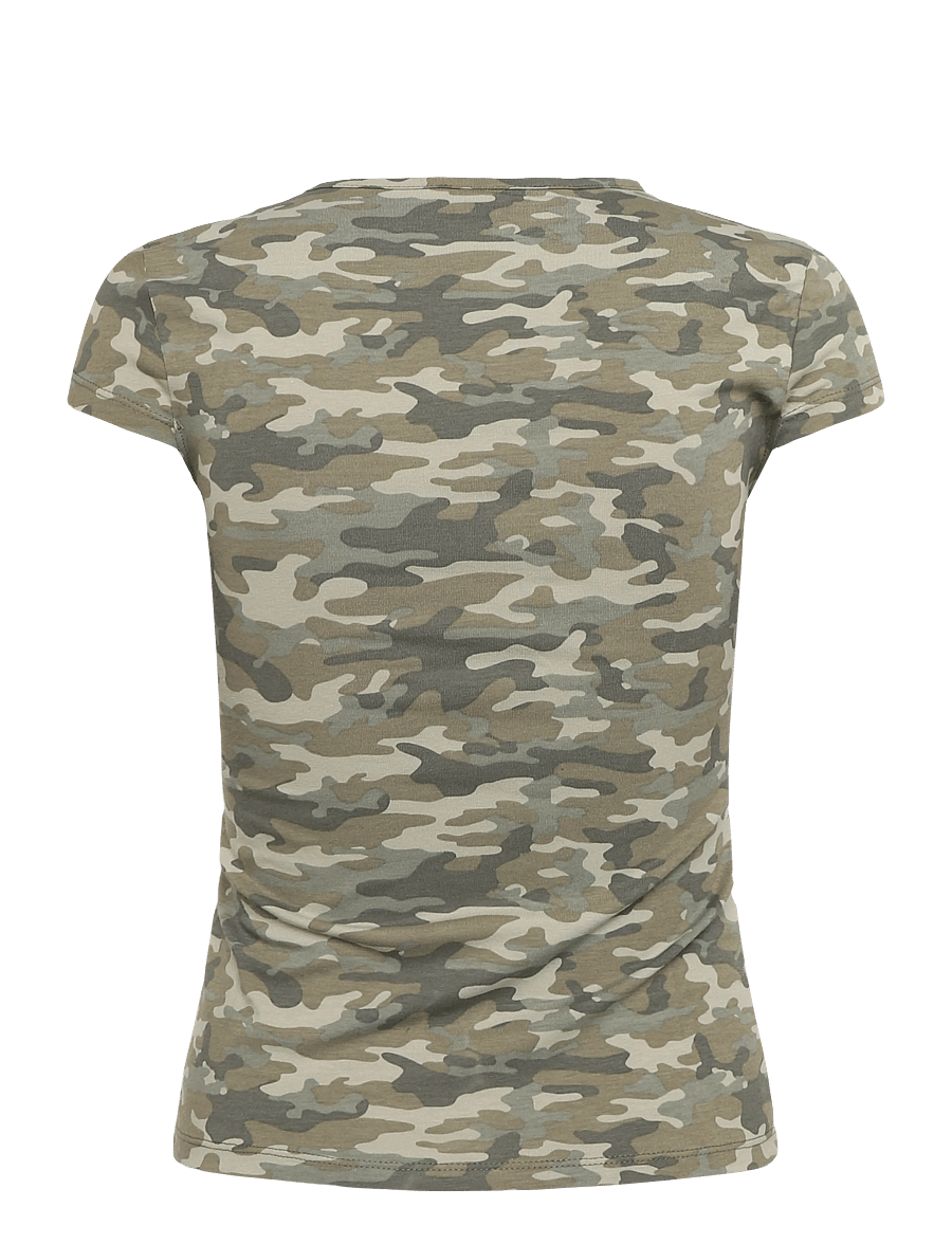 Gina Tricot - Camo baby tee - t-särgid - camo - 1