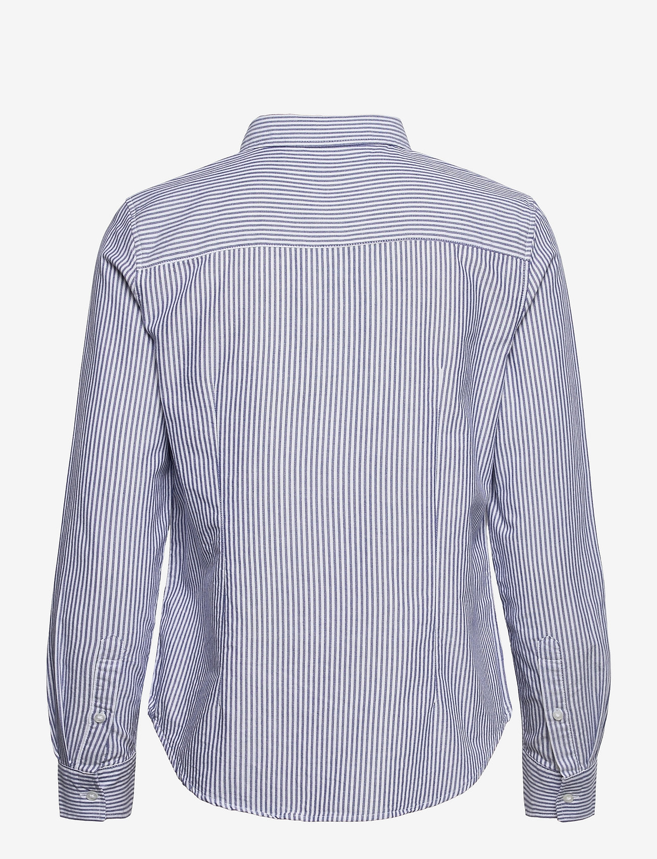 Gina Tricot - Jessie shirt - langærmede skjorter - white/cobolt - 1