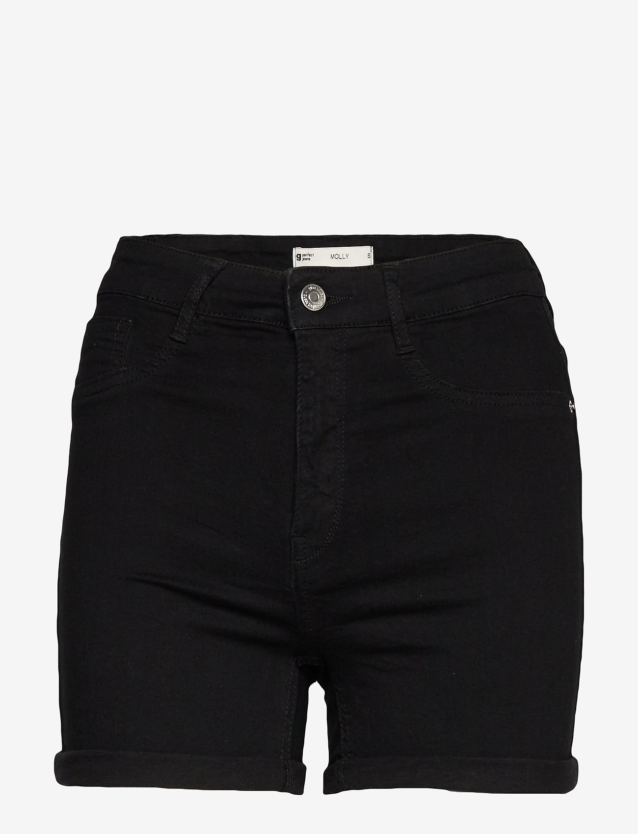 Gina Tricot - Molly denim shorts - jorts - black (9000) - 0