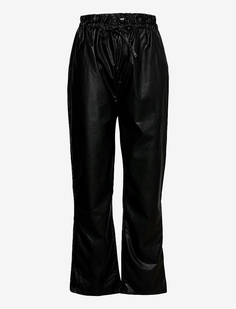 Gina Tricot - Vera pu trousers - skinnbyxor - black (9000) - 0