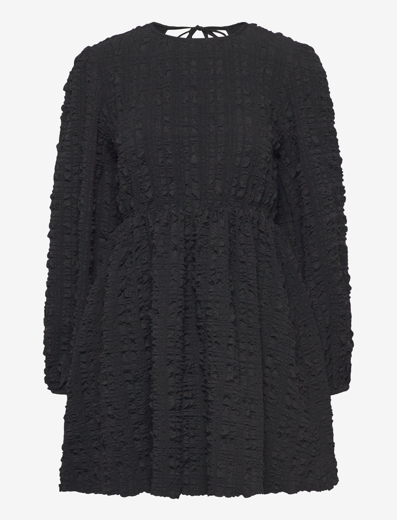 Gina Tricot - Open back dress - korta klänningar - black (9000) - 0