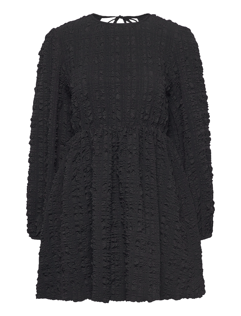 Gina Tricot - Open back dress - korta klänningar - black (9000) - 0