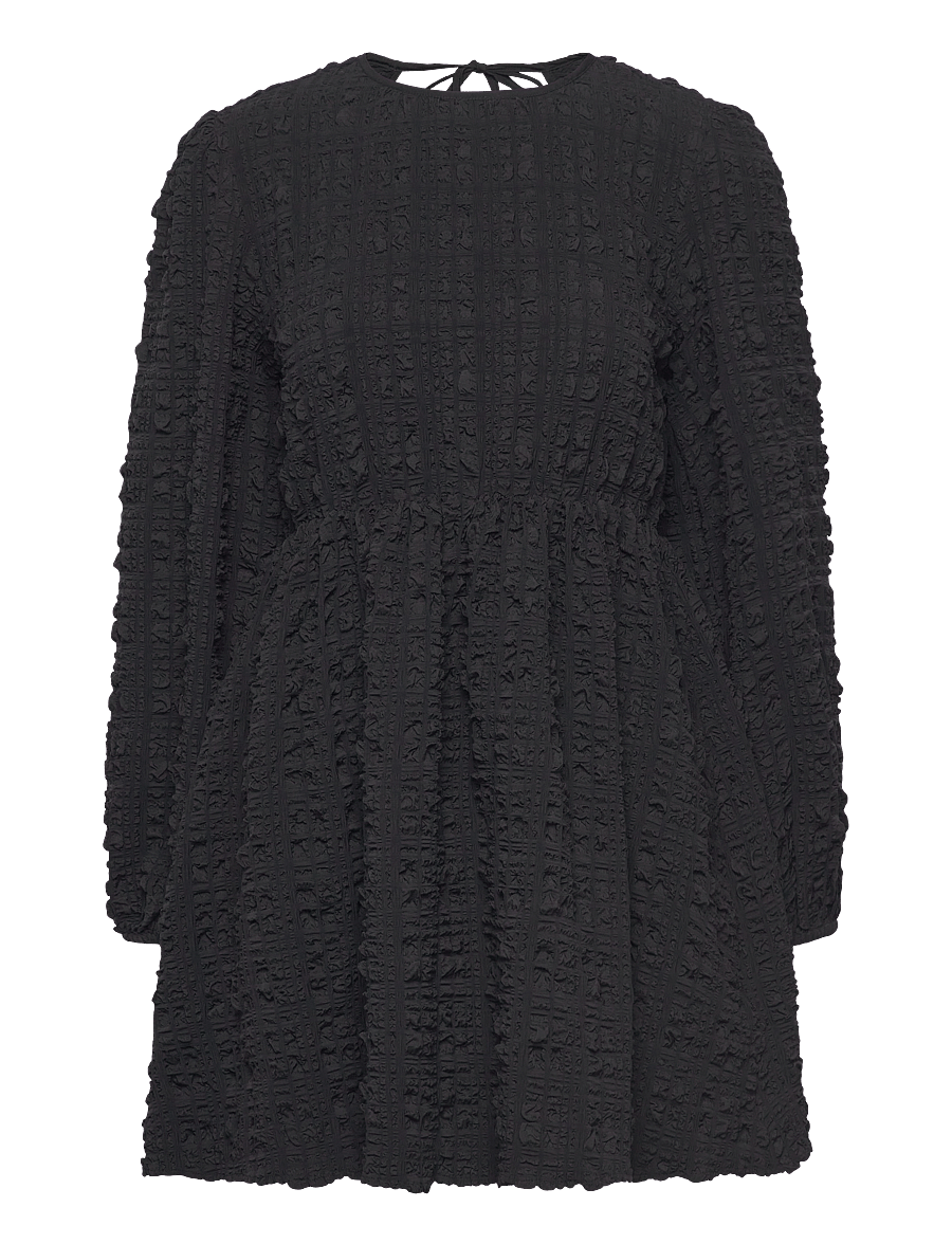 Gina Tricot - Open back dress - minikleidid - black (9000) - 0