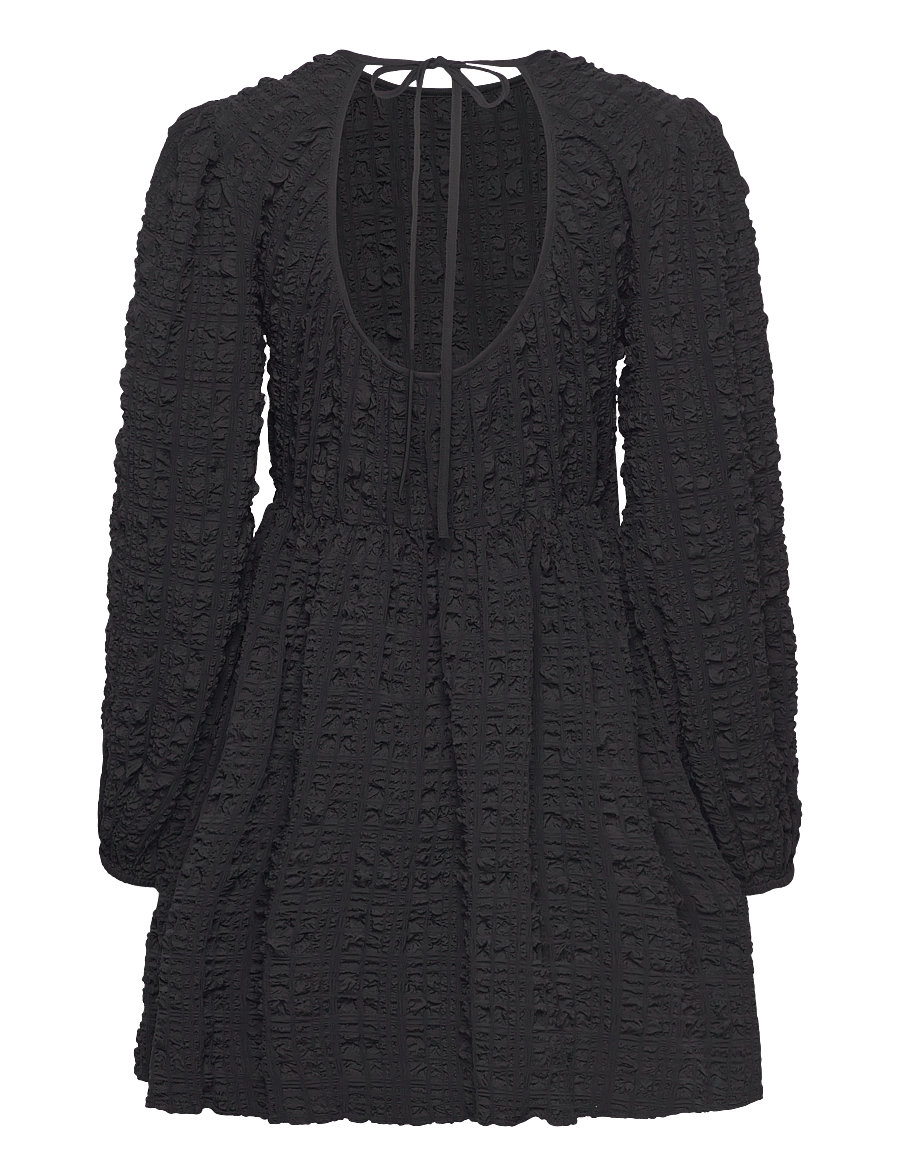 Gina Tricot - Open back dress - minikleidid - black (9000) - 1