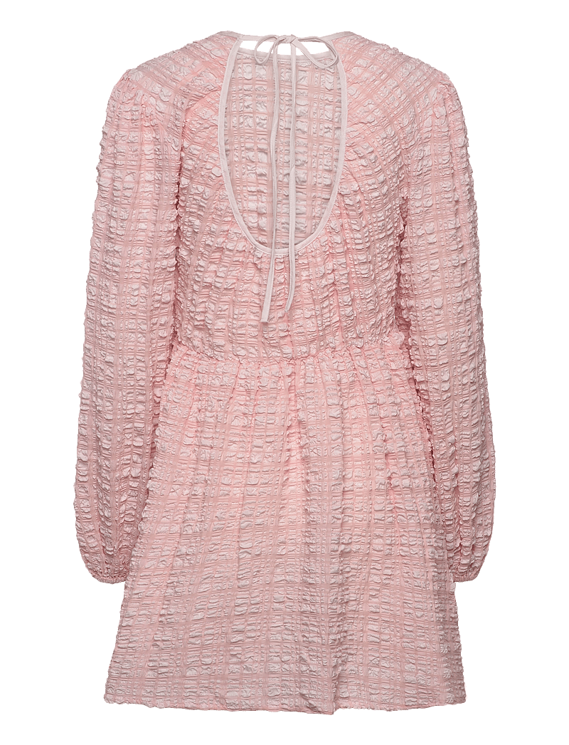 Gina Tricot - Open back dress - korta klänningar - pink - 1