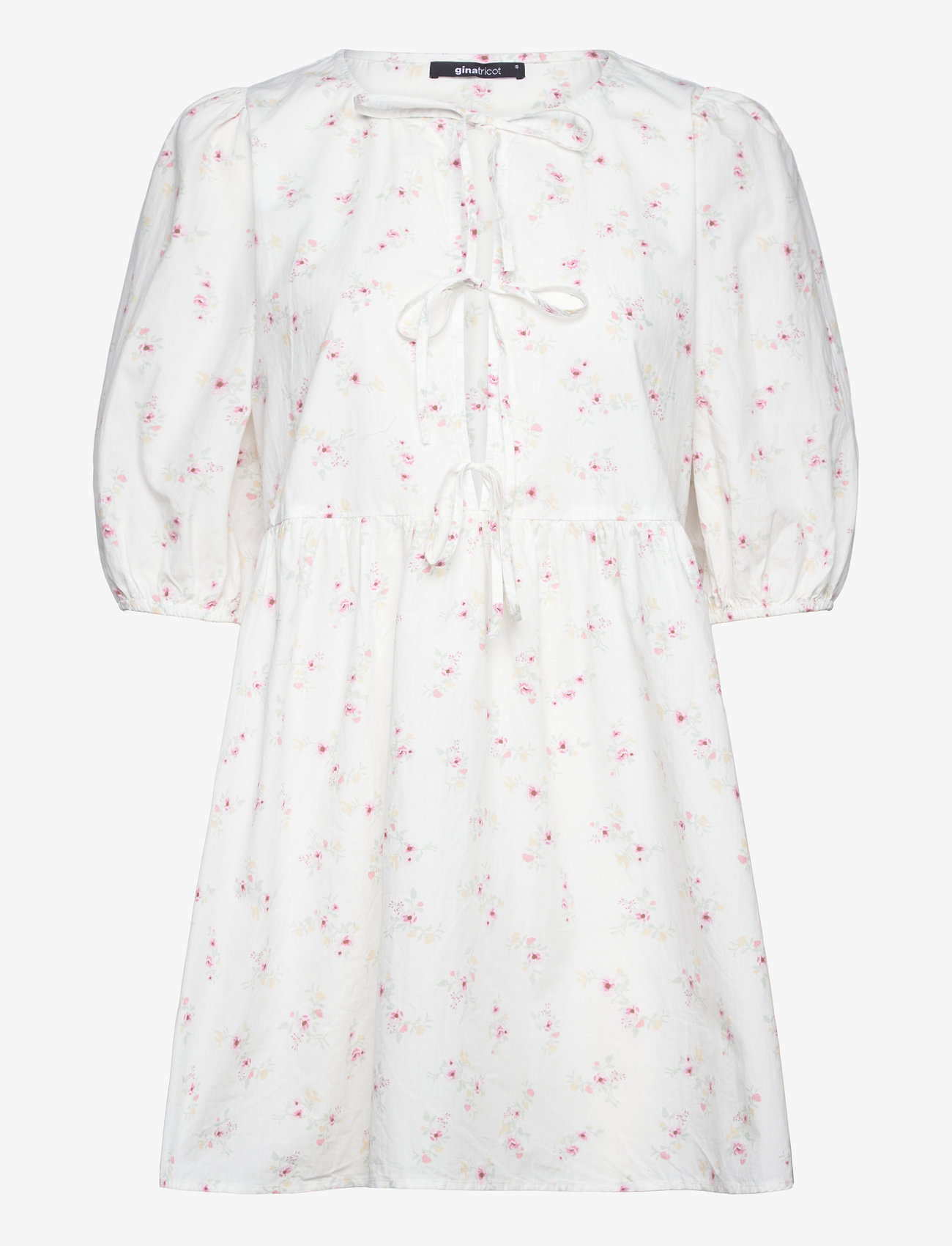 Gina Tricot - Front tie dress - konfirmatsioon - flower aop (2058) - 0