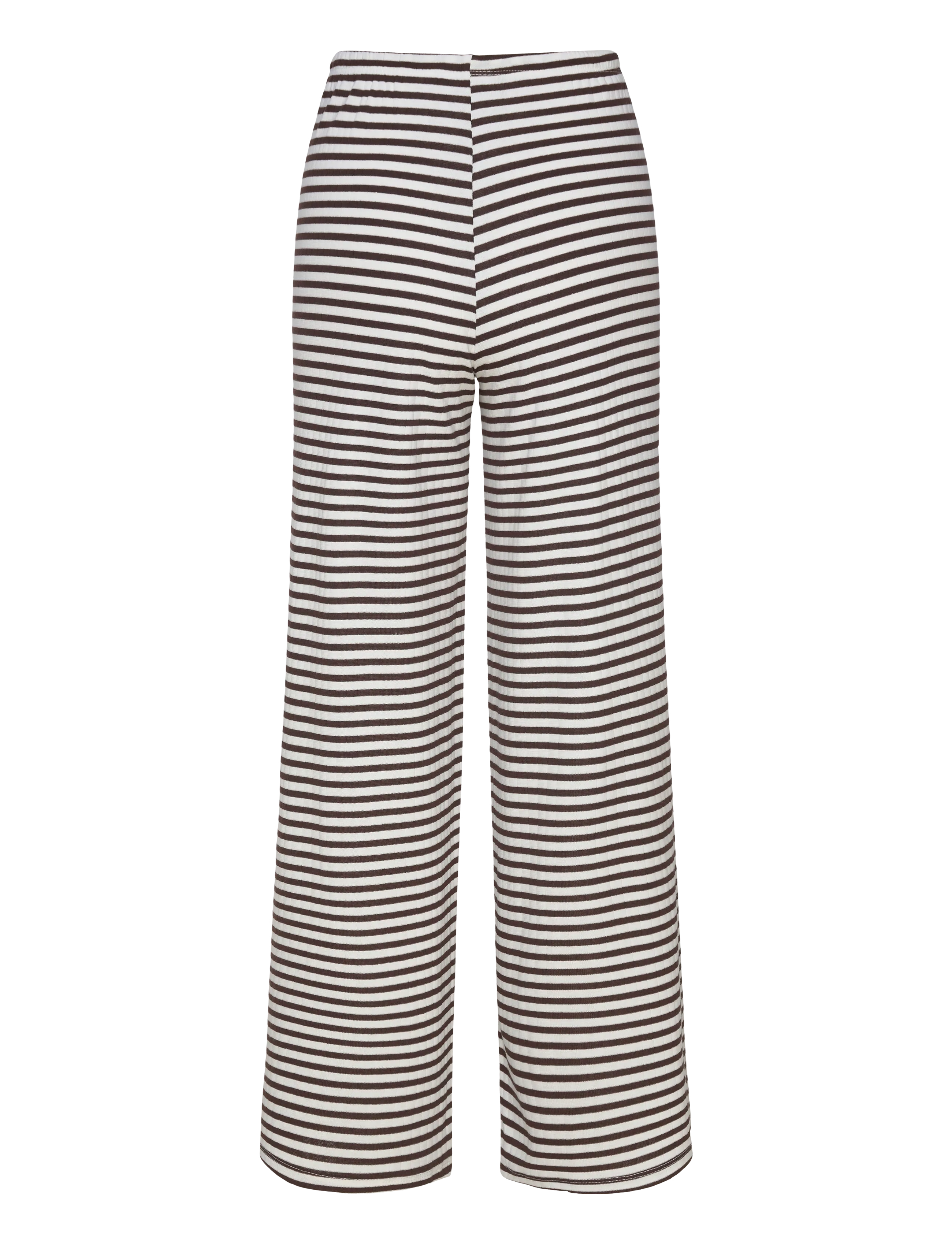 Gina Tricot - Striped soft trousers - pidžaamapüksid - brown/white (7514) - 1