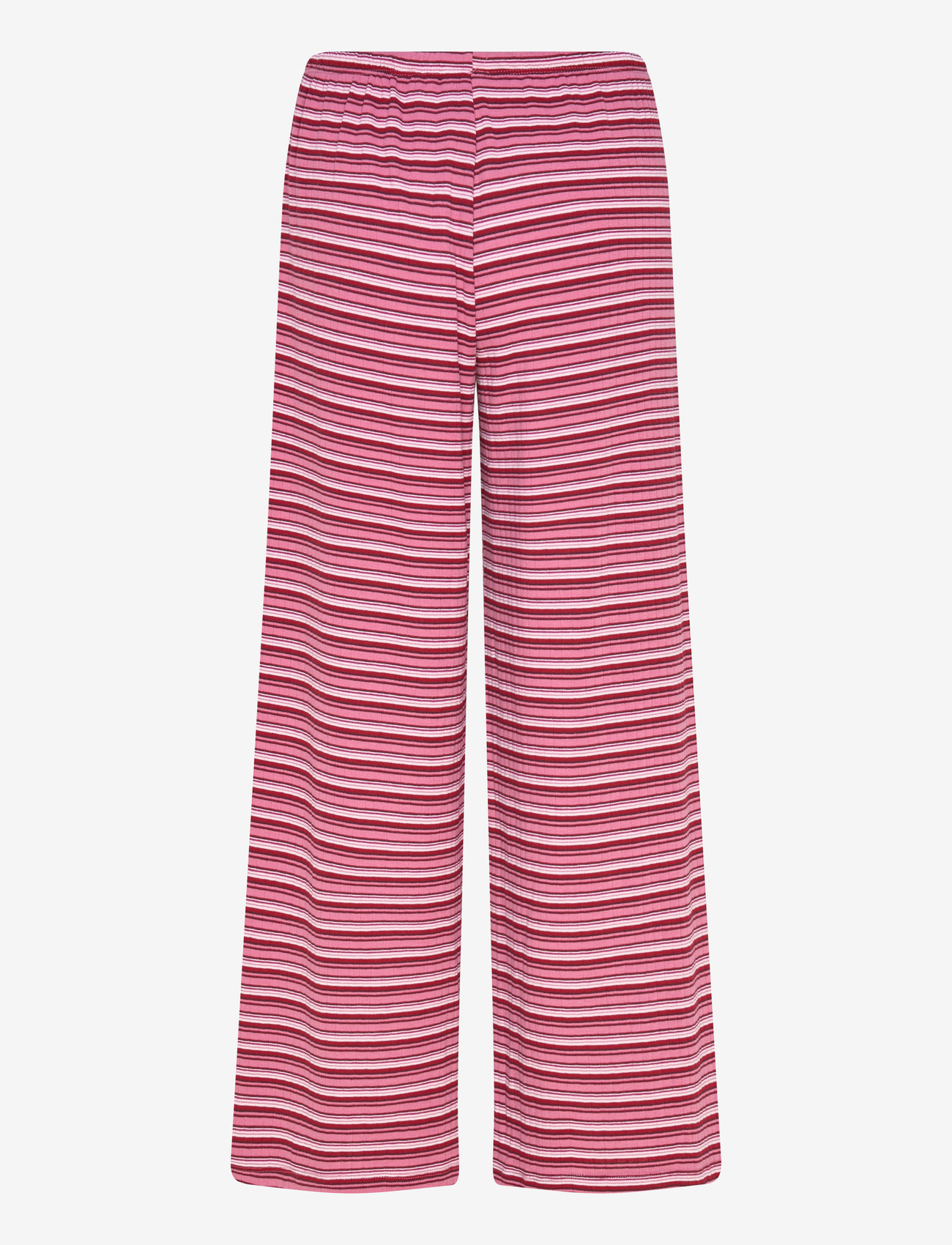 Gina Tricot - Striped soft trousers - natbukser - candy pink (3550) - 1