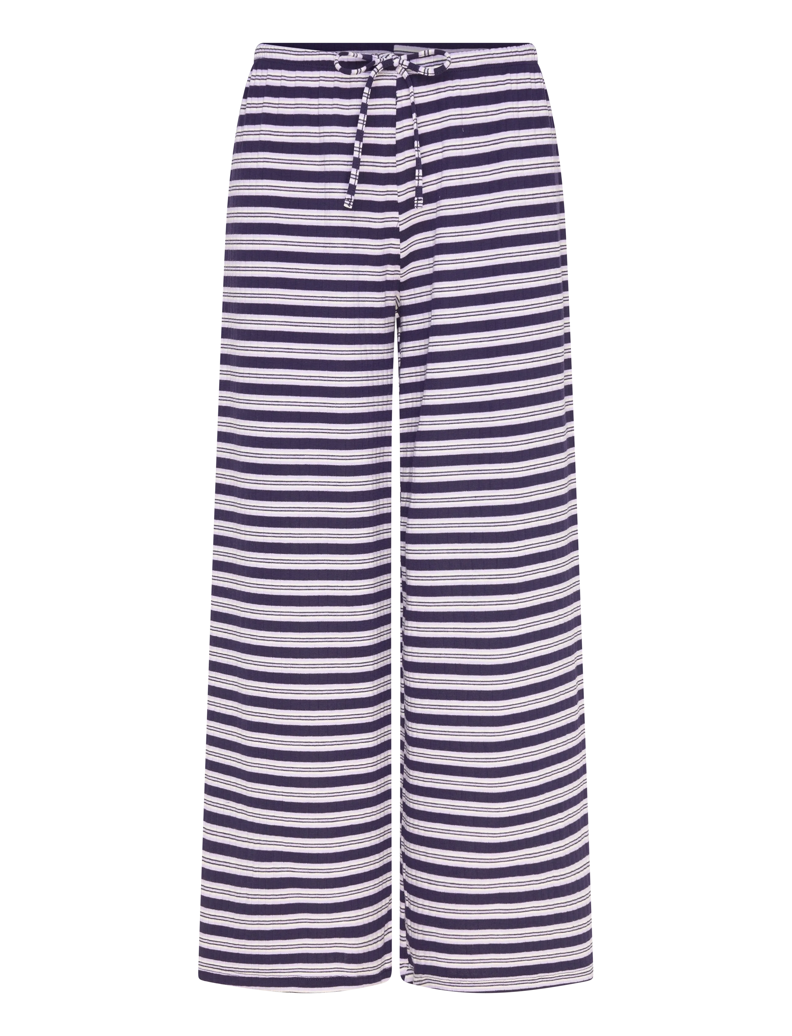 Gina Tricot Striped Soft Trousers, L, Multi/patterned, Bukser > Brede Ben, Dame