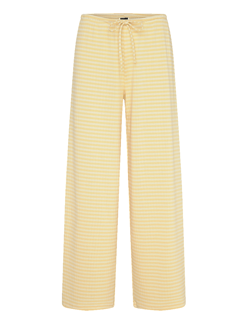 Gina Tricot - Striped soft trousers - pyjamasbyxor - yellow - 0