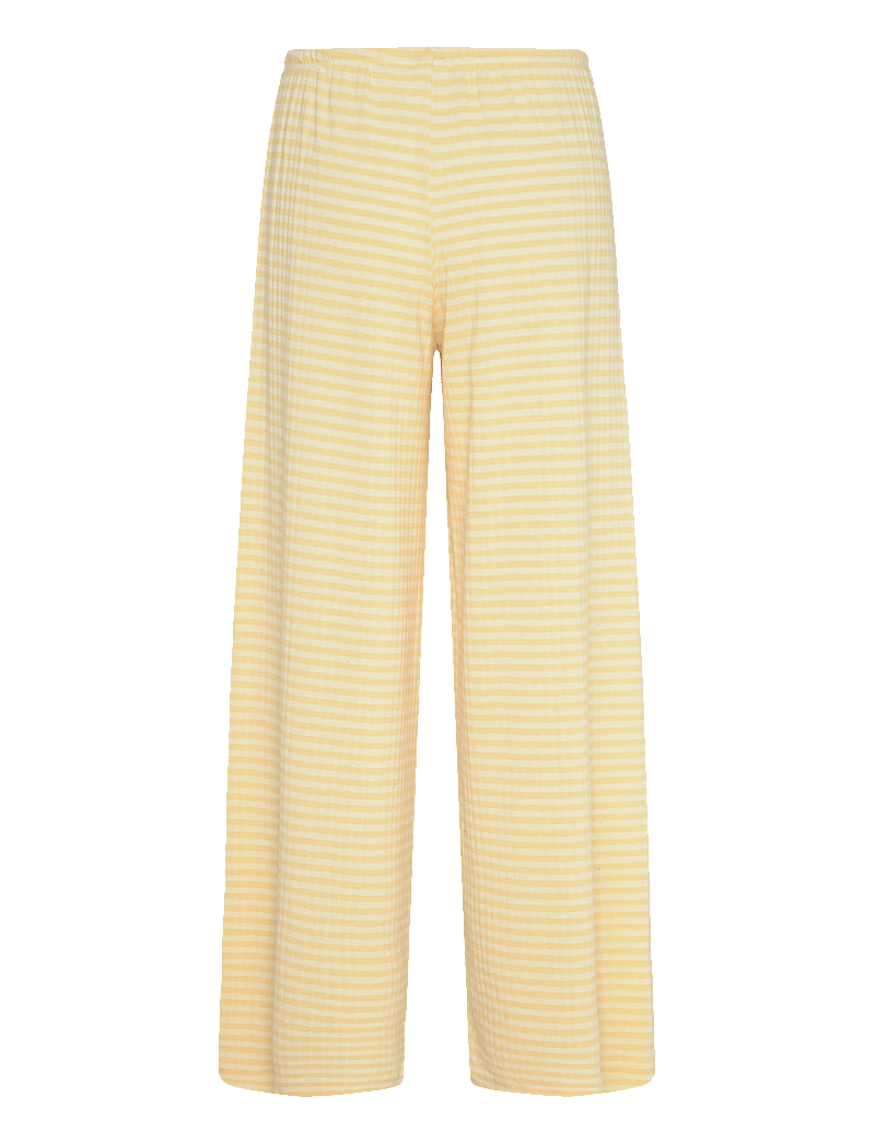 Gina Tricot - Striped soft trousers - pyjamasbyxor - yellow - 1