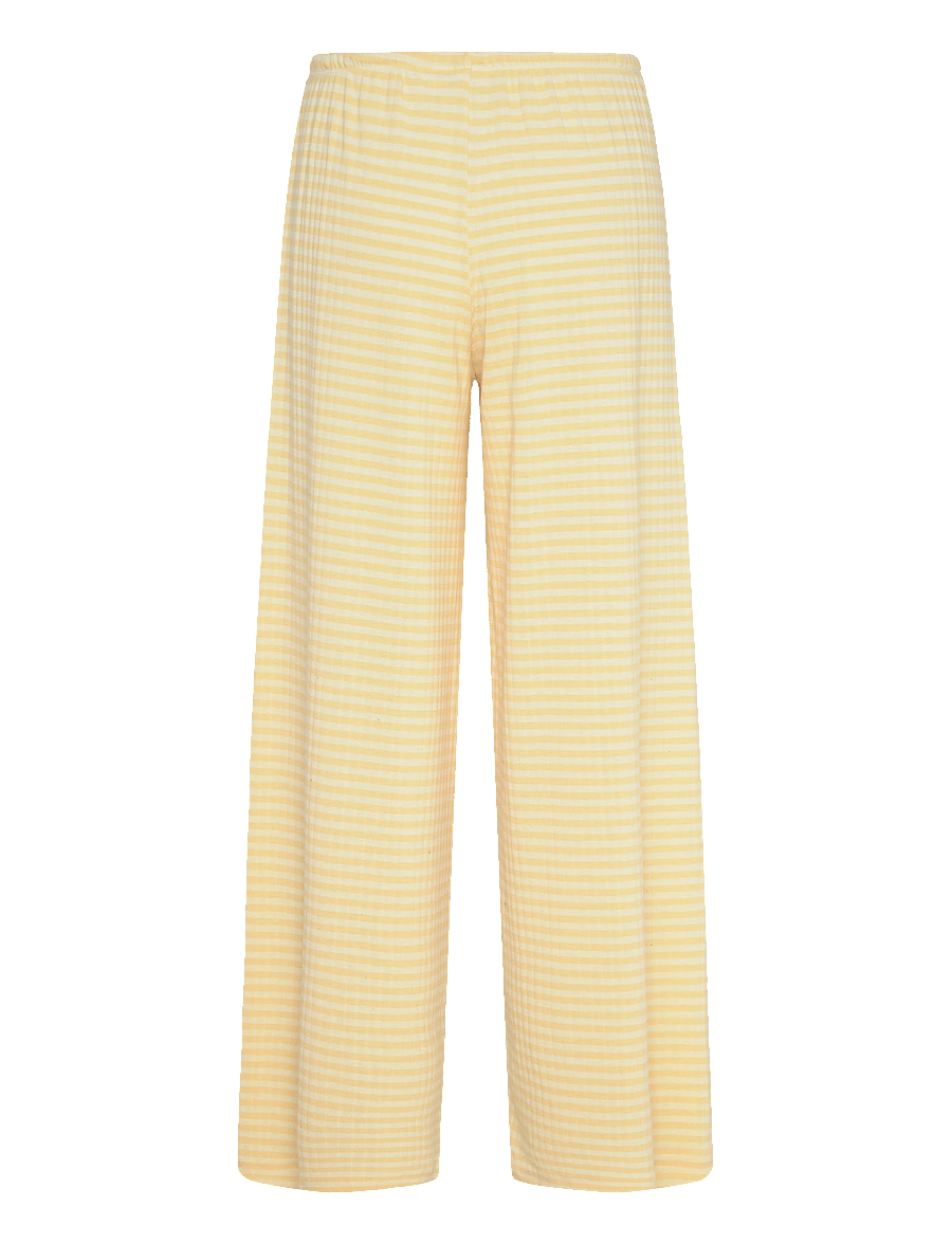 Gina Tricot - Striped soft trousers - natbukser - yellow - 2
