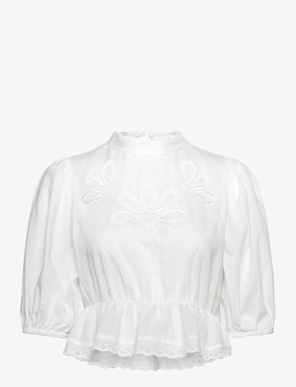 Gina Tricot - Boho blouse - blouses met korte mouwen - white (1000) - 0