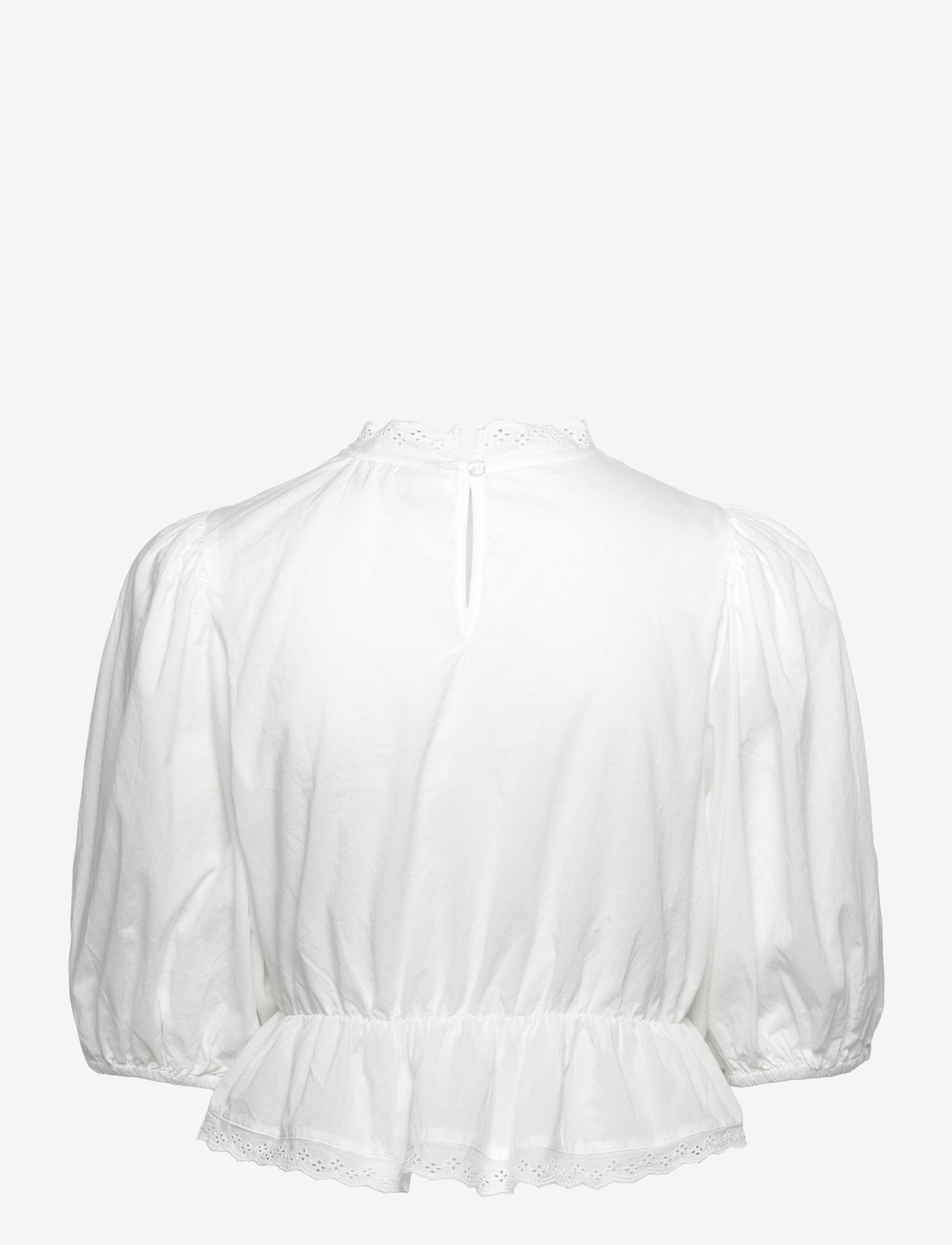 Gina Tricot - Boho blouse - lühikeste varrukatega pluusid - white (1000) - 1