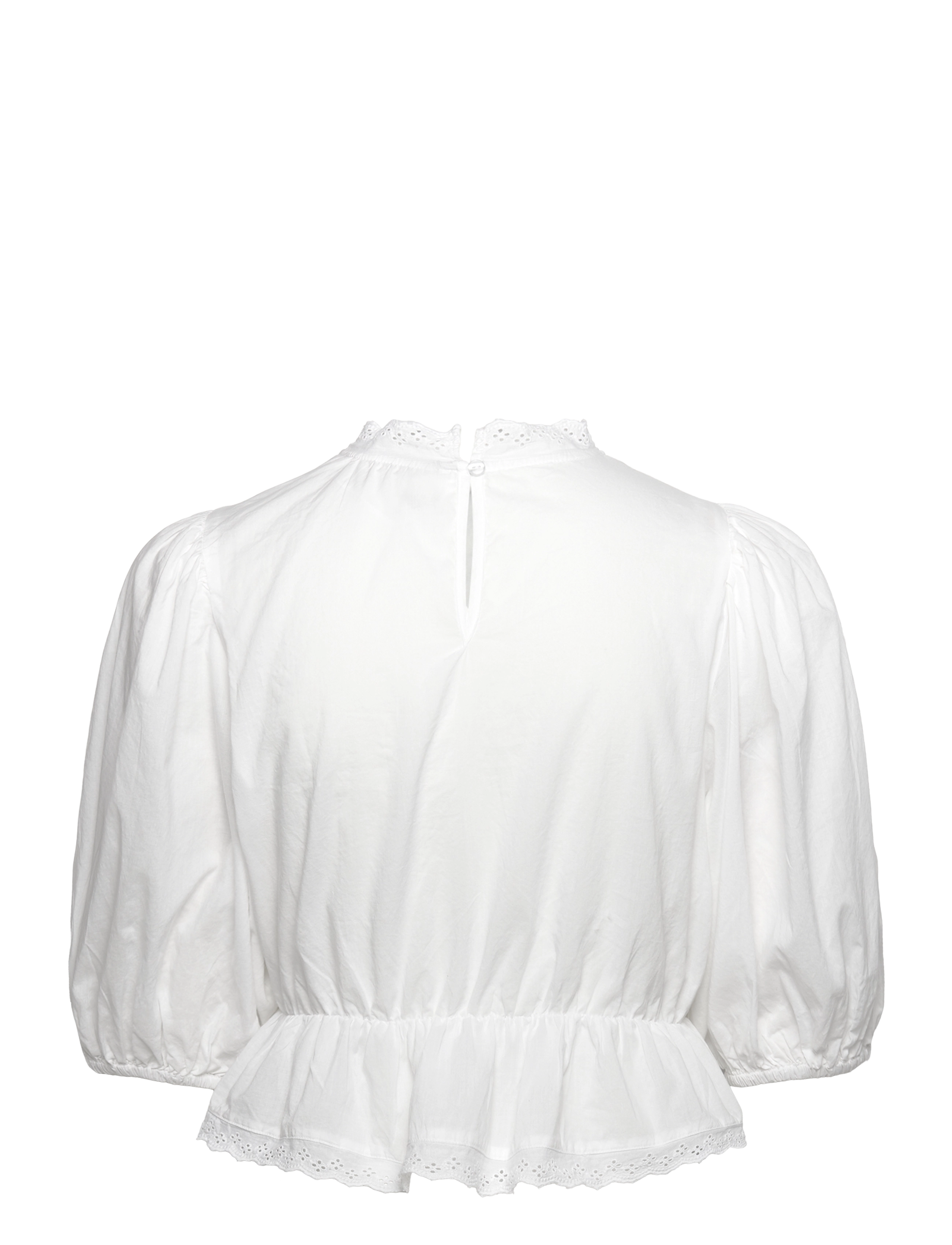 Gina Tricot - Boho blouse - kurzämlige blusen - white (1000) - 1