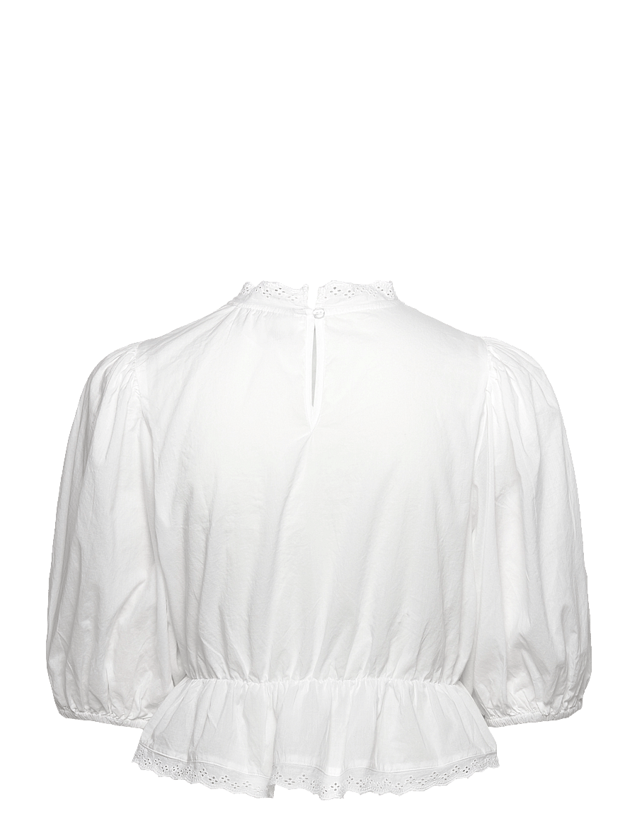 Gina Tricot - Boho blouse - blouses à manches courtes - white (1000) - 1