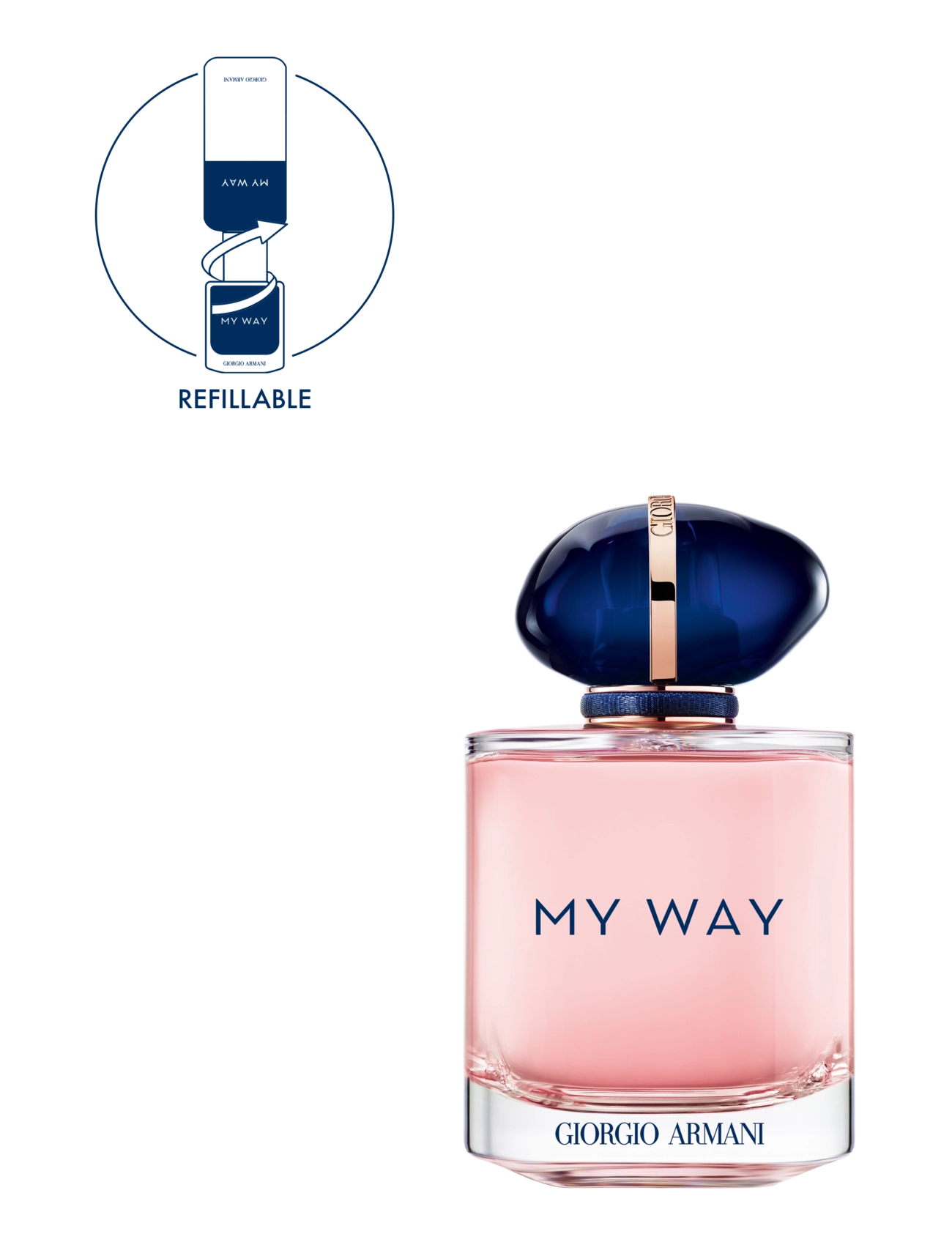 Armani Giorgio Armani My Way Eau De Parfum 90ml, 90 ml, Nude, Parfume > Eau De Parfum, Dame