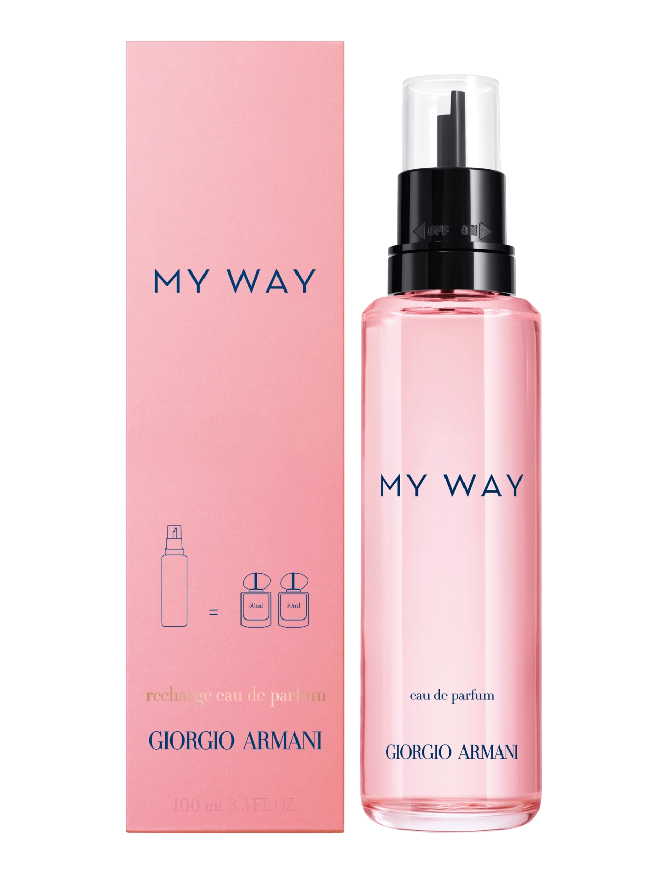 Armani My Way Eau De Parfum Refill 100ml, 100 ml, Nude, Parfume > Eau De Parfum, Dame