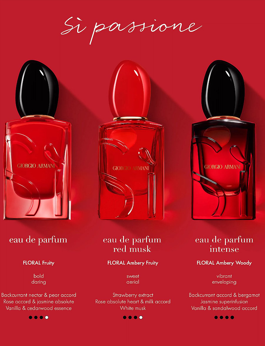 Armani - Armani Sì Passione Eau de Parfum Red Musk 100ml - til hende - clear - 4