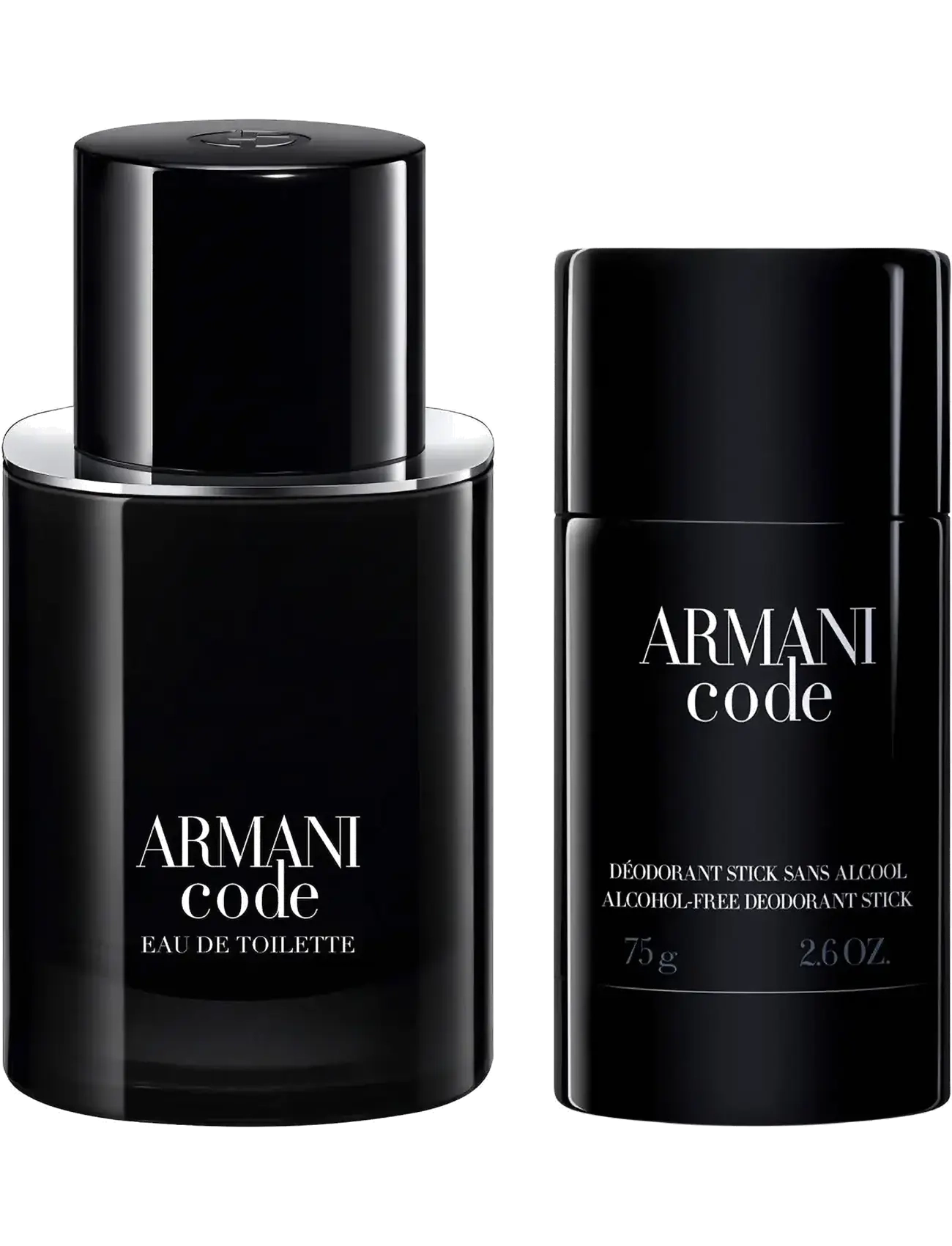 Armani - Armani Code EDT Gift Set 2025 EDT 50ml & Deodorant stick 75ml - til ham  - clear - 1