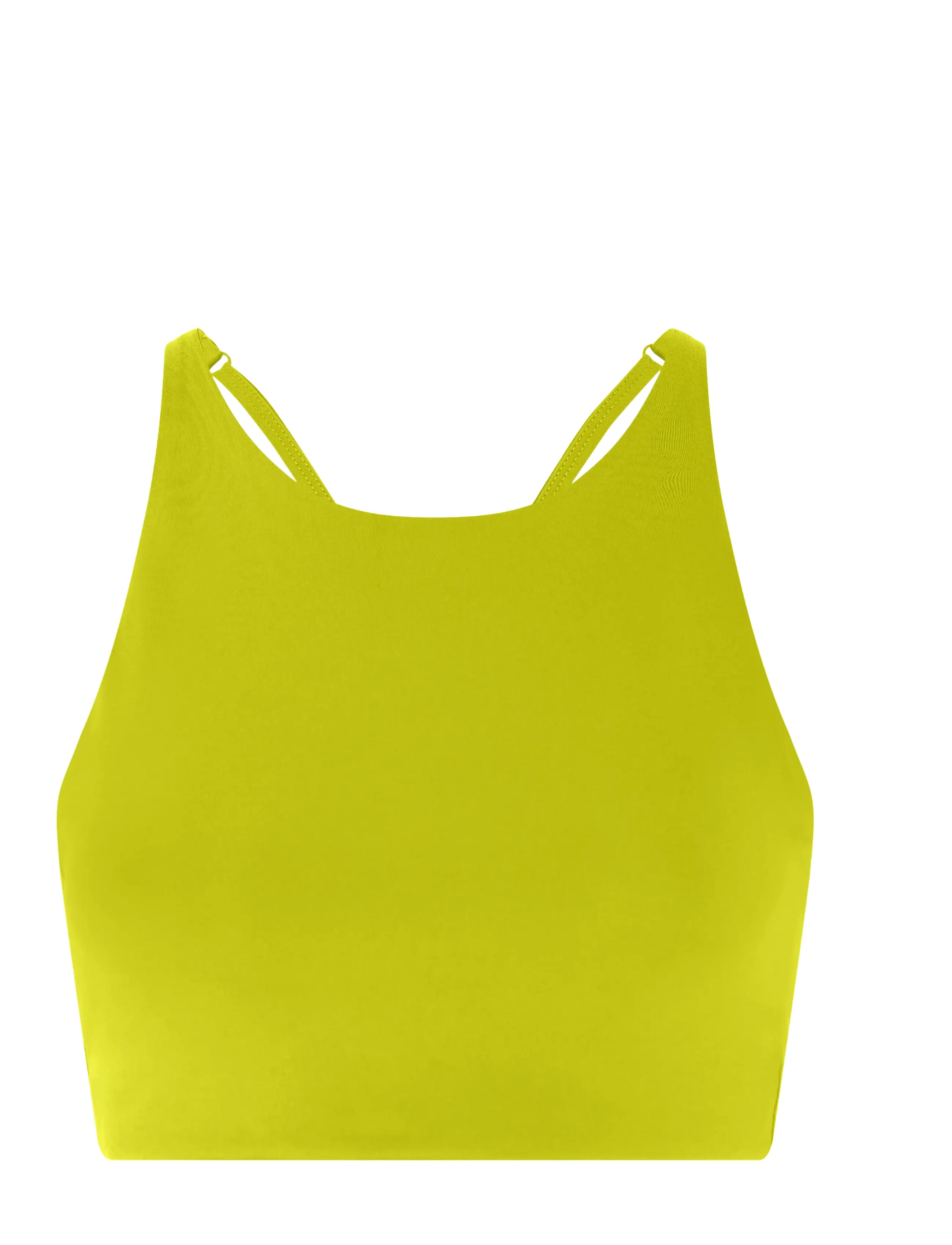 Girlfriend Collective Topanga Bra, Cross-Back - Underkläder - CHARTREUSE / green