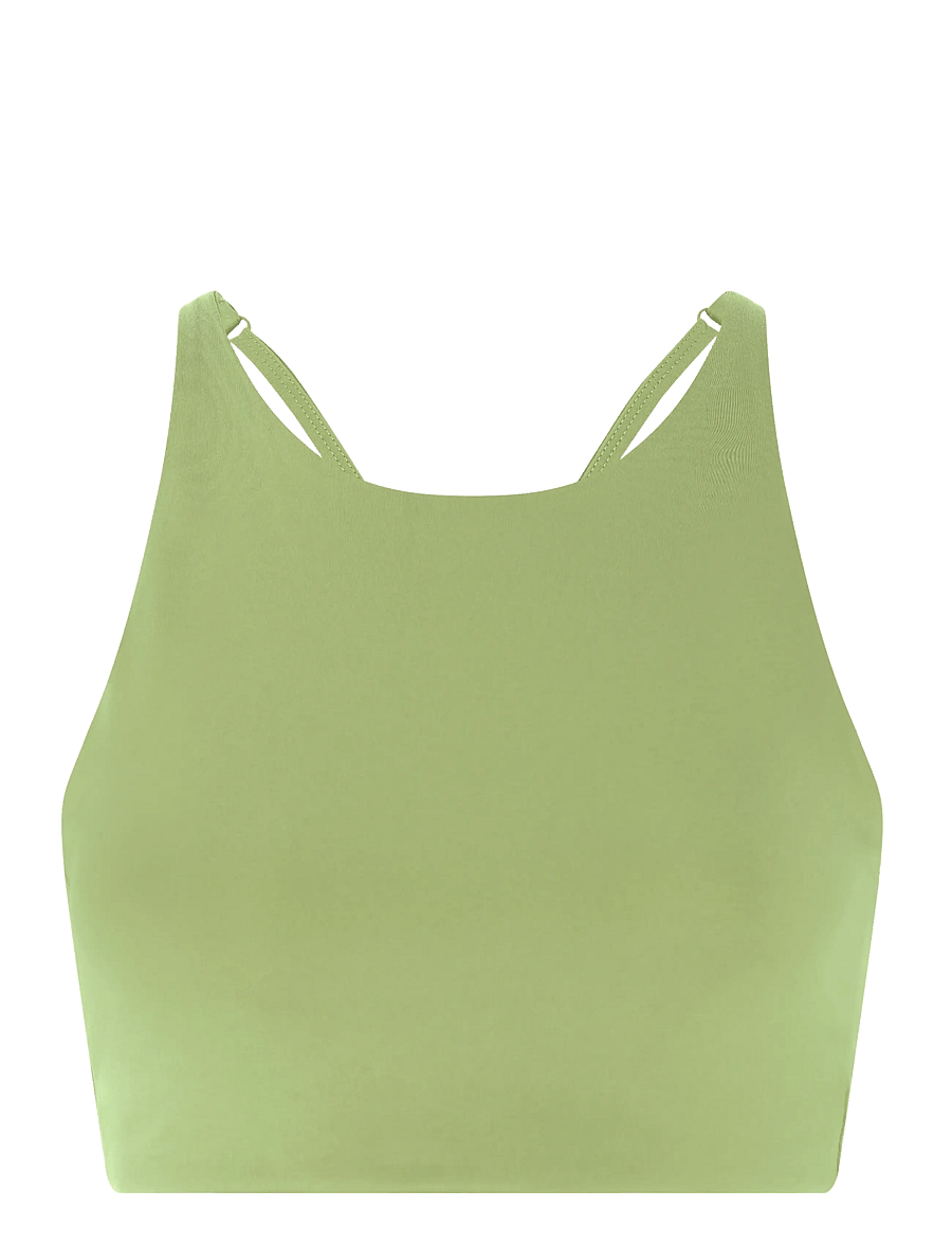 Girlfriend Collective - Topanga Bra, Cross-Back - sportinės liemenėlės: vidutiniškai prilaikančios - mantis - 1