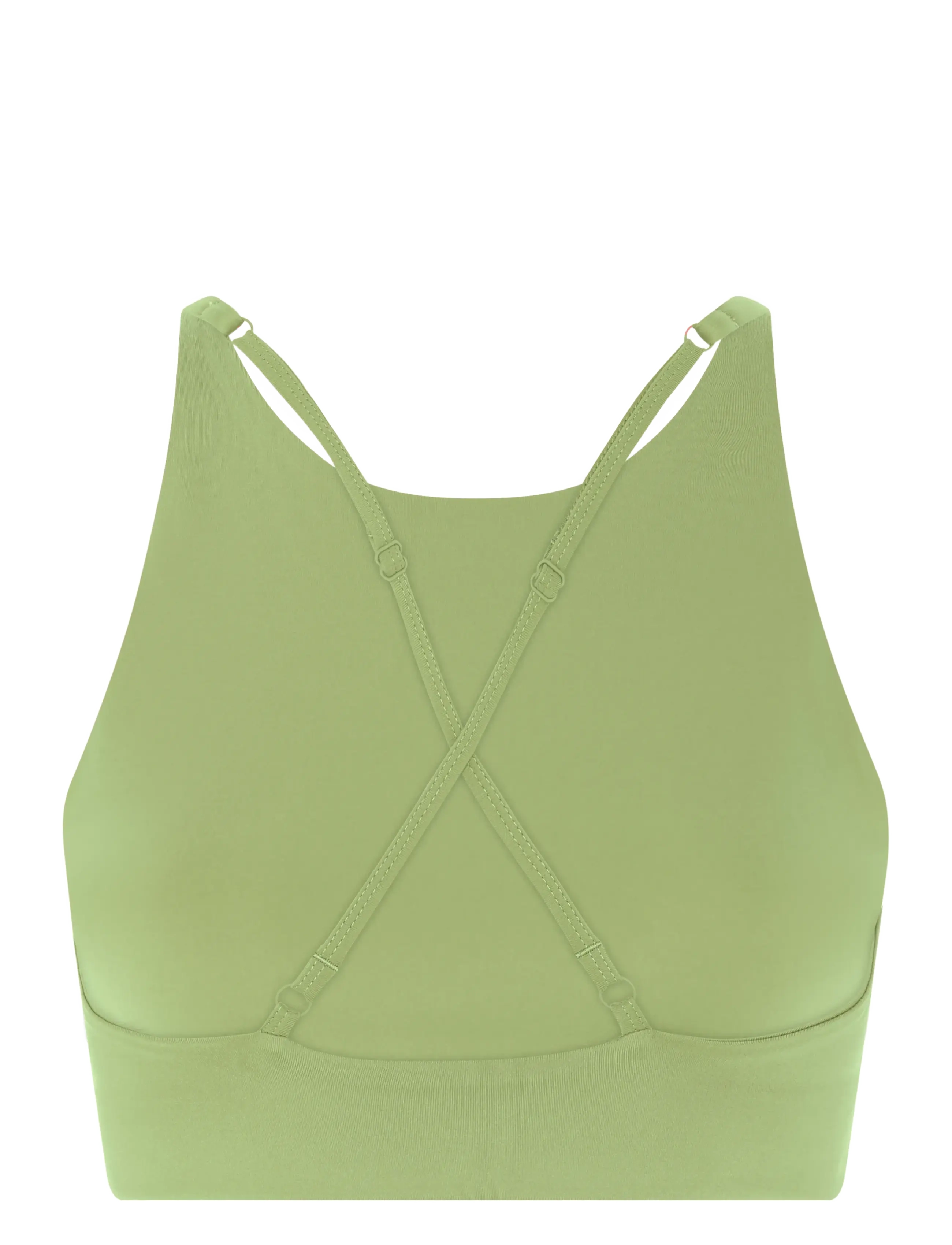 Girlfriend Collective - Topanga Bra, Cross-Back - sports bh'er: medium støtte - mantis - 2