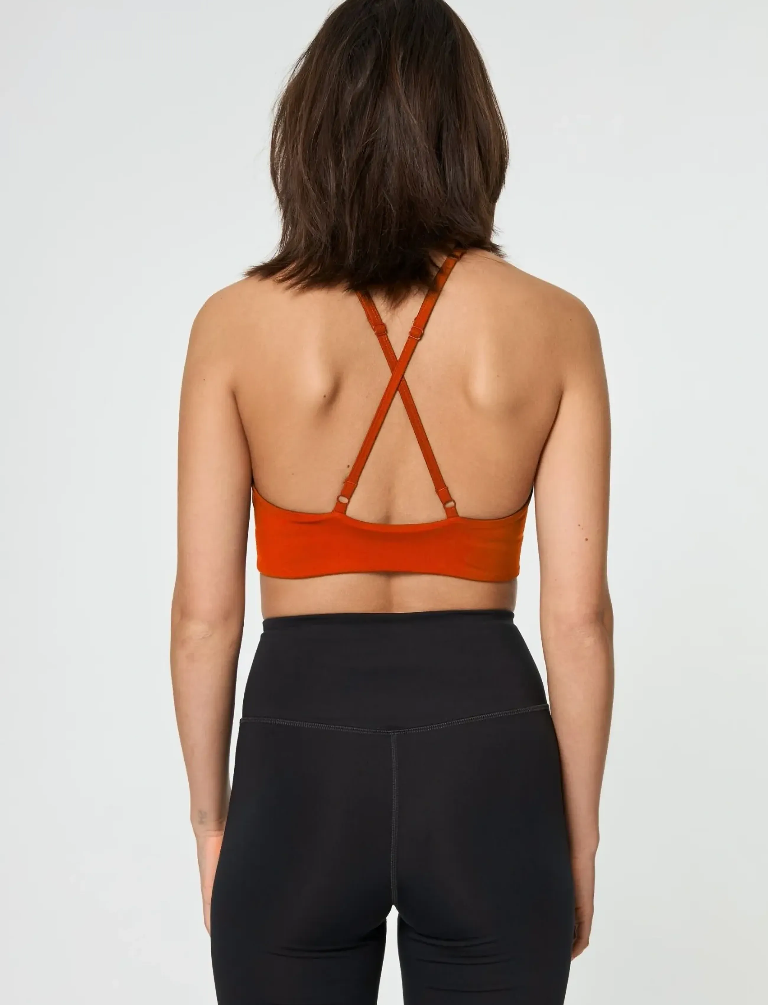 Girlfriend Collective - Topanga Bra, Cross-Back - sports bh'er: medium støtte - tart - 3