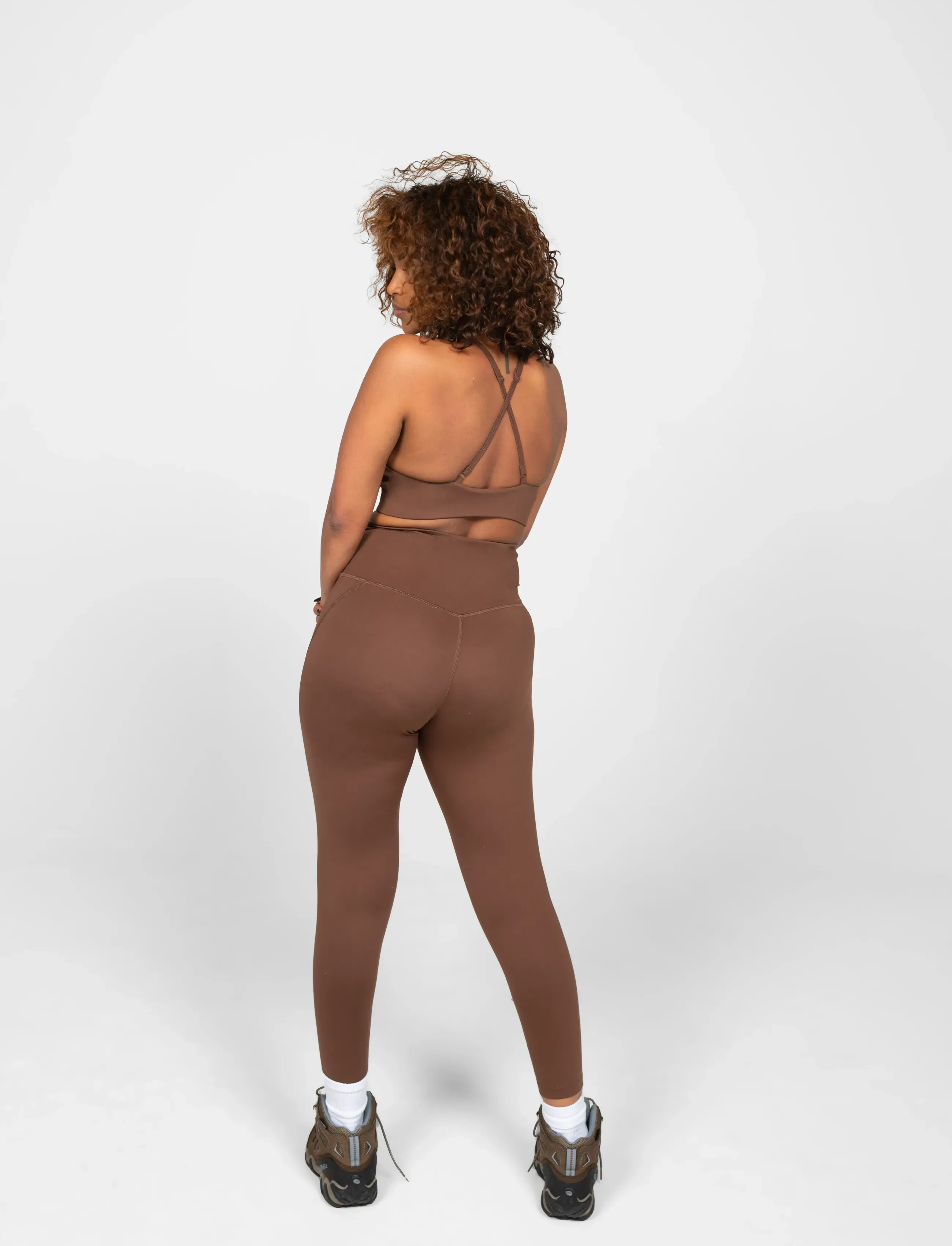 Girlfriend Collective - Topanga Bra, Cross-Back - sports bh'er: medium støtte - valley - 4