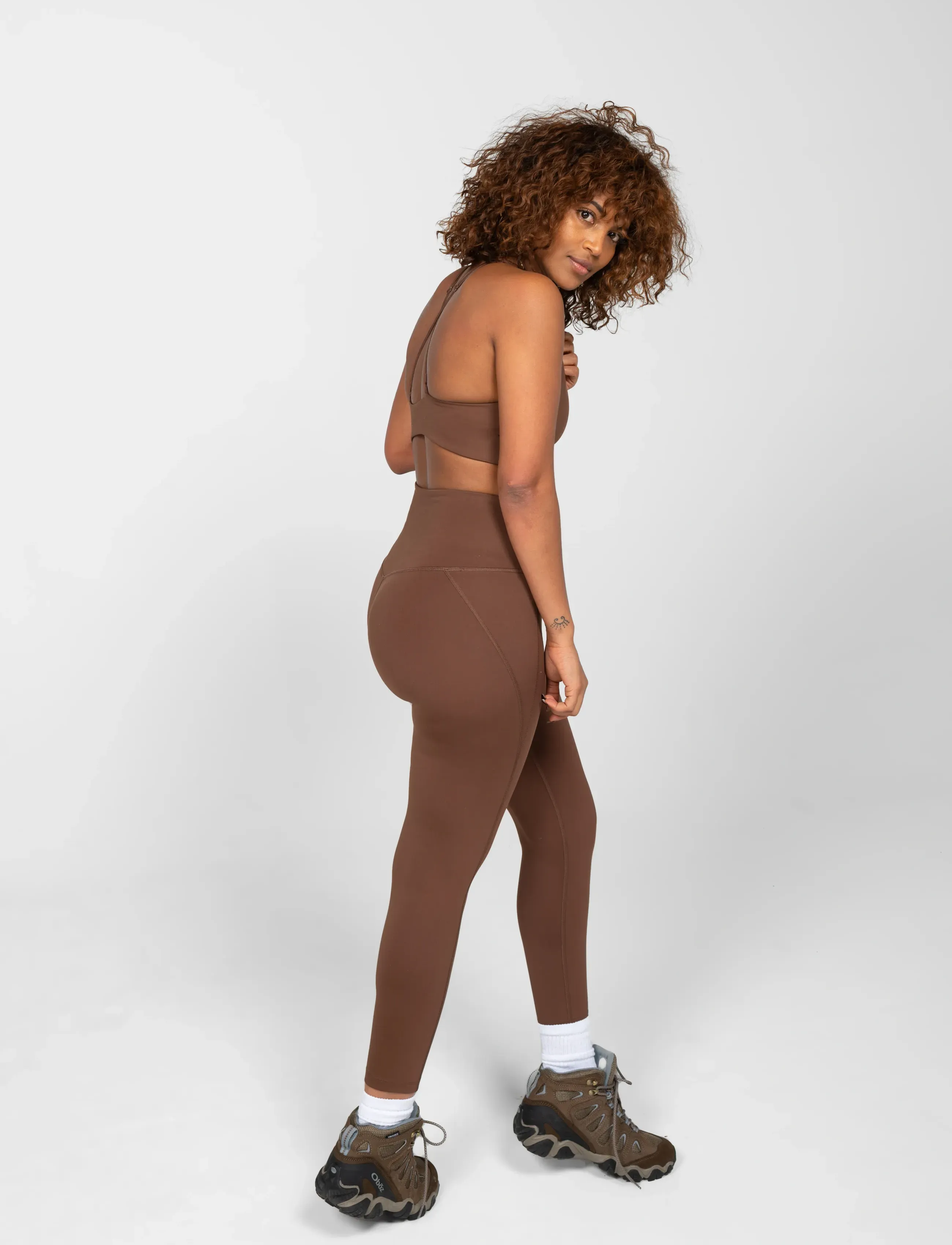 Girlfriend Collective - Topanga Bra, Cross-Back - sports bh'er: medium støtte - valley - 5