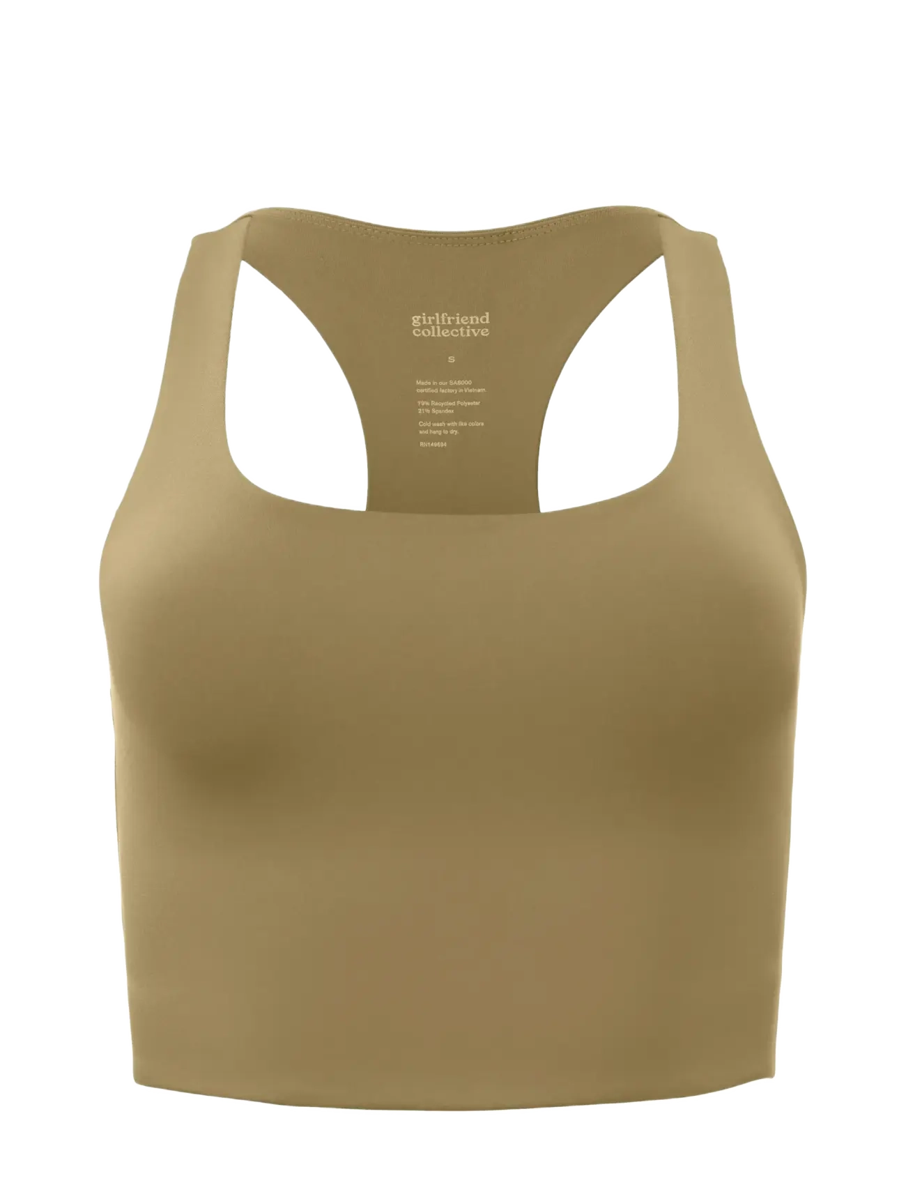 Girlfriend Collective Paloma Bra - Underkläder - ARTICHOKE / khaki/green