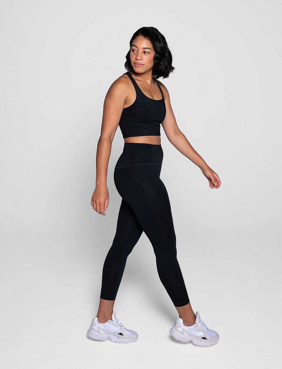 Girlfriend Collective - Paloma Bra - mittlerer halt - black - 3