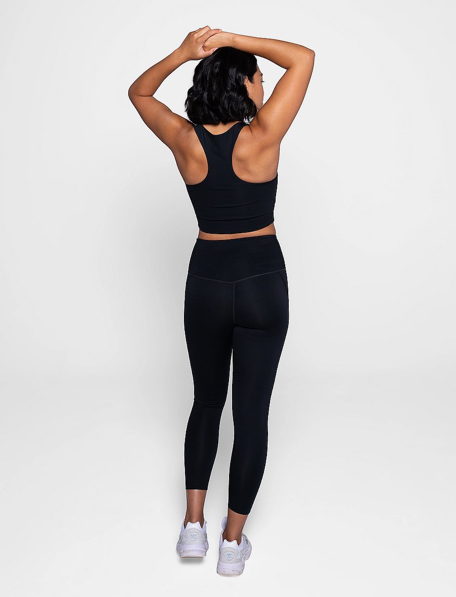 Girlfriend Collective - Paloma Bra - mittlerer halt - black - 4
