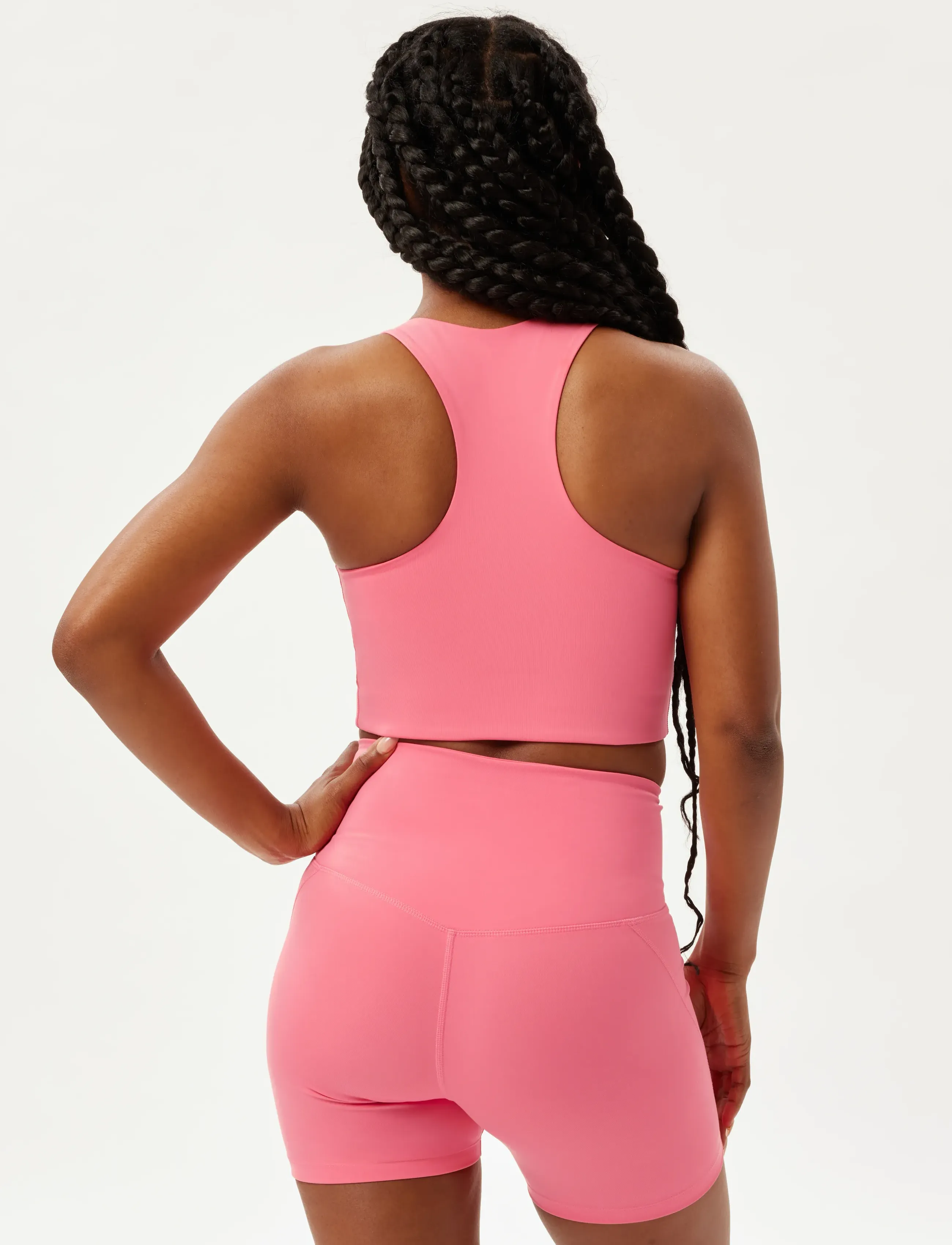 Girlfriend Collective - Paloma Bra - sports bh'er: medium støtte - camellia - 3