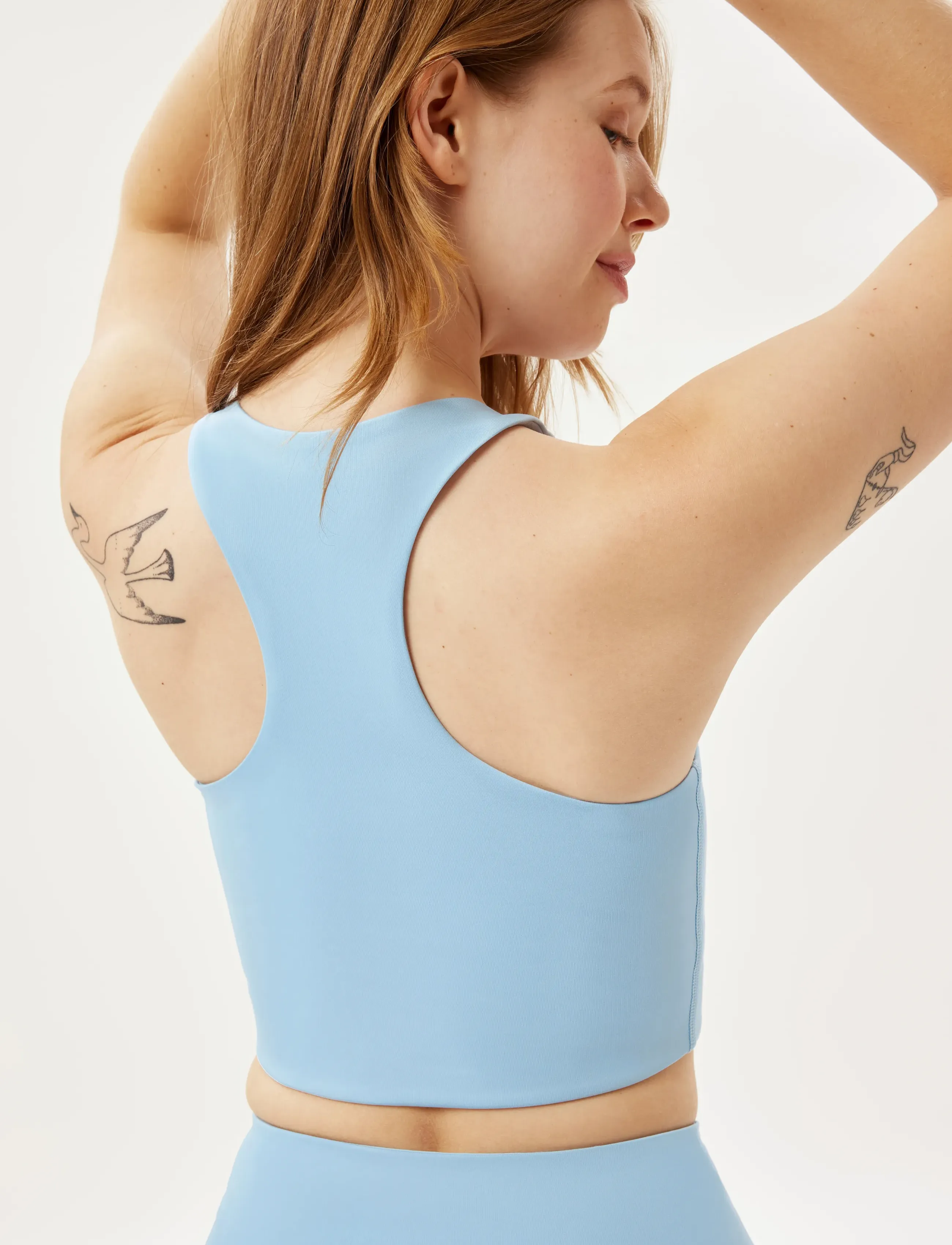 Girlfriend Collective - Paloma Bra - sports bh'er: medium støtte - cerulean - 3