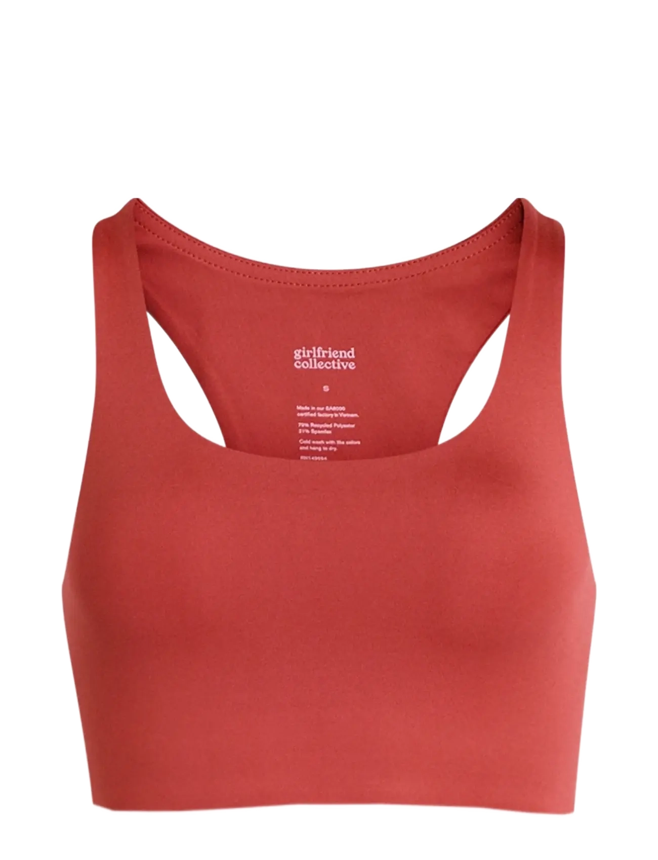 Girlfriend Collective Paloma Bra - Underkläder - EMBER / red