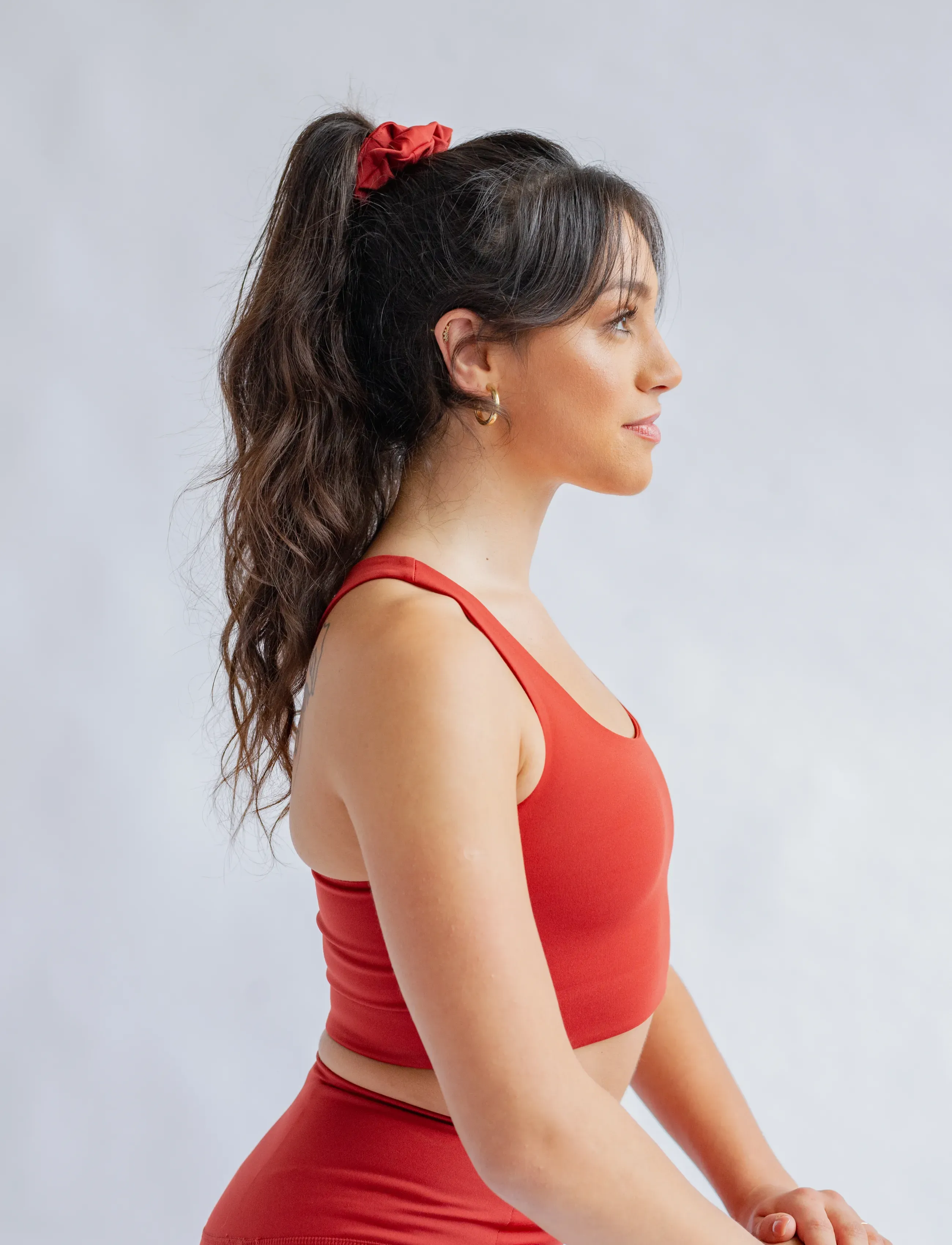 Girlfriend Collective - Paloma Bra - sports bh'er: medium støtte - ember - 5