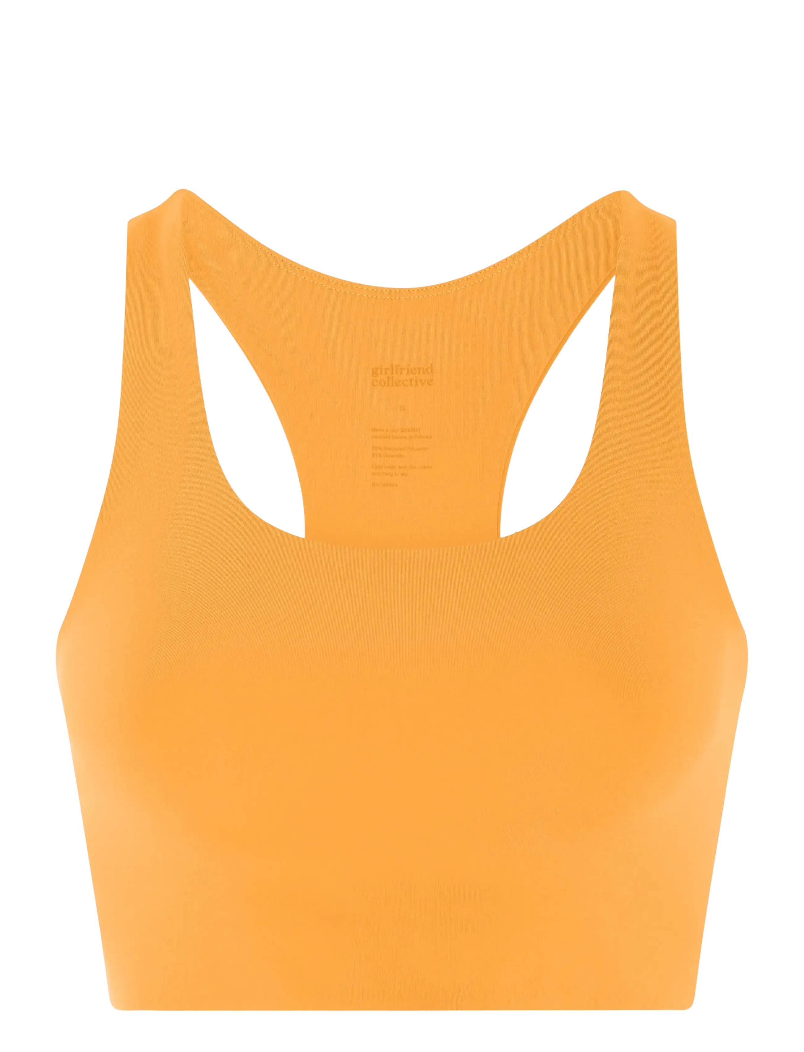 Girlfriend Collective Paloma Bra - Undertøj - GOLDEN GLOW / yellow