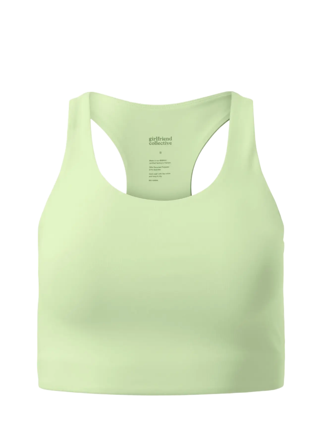 Girlfriend Collective Paloma Bra - Underkläder - GREEN TEA / green