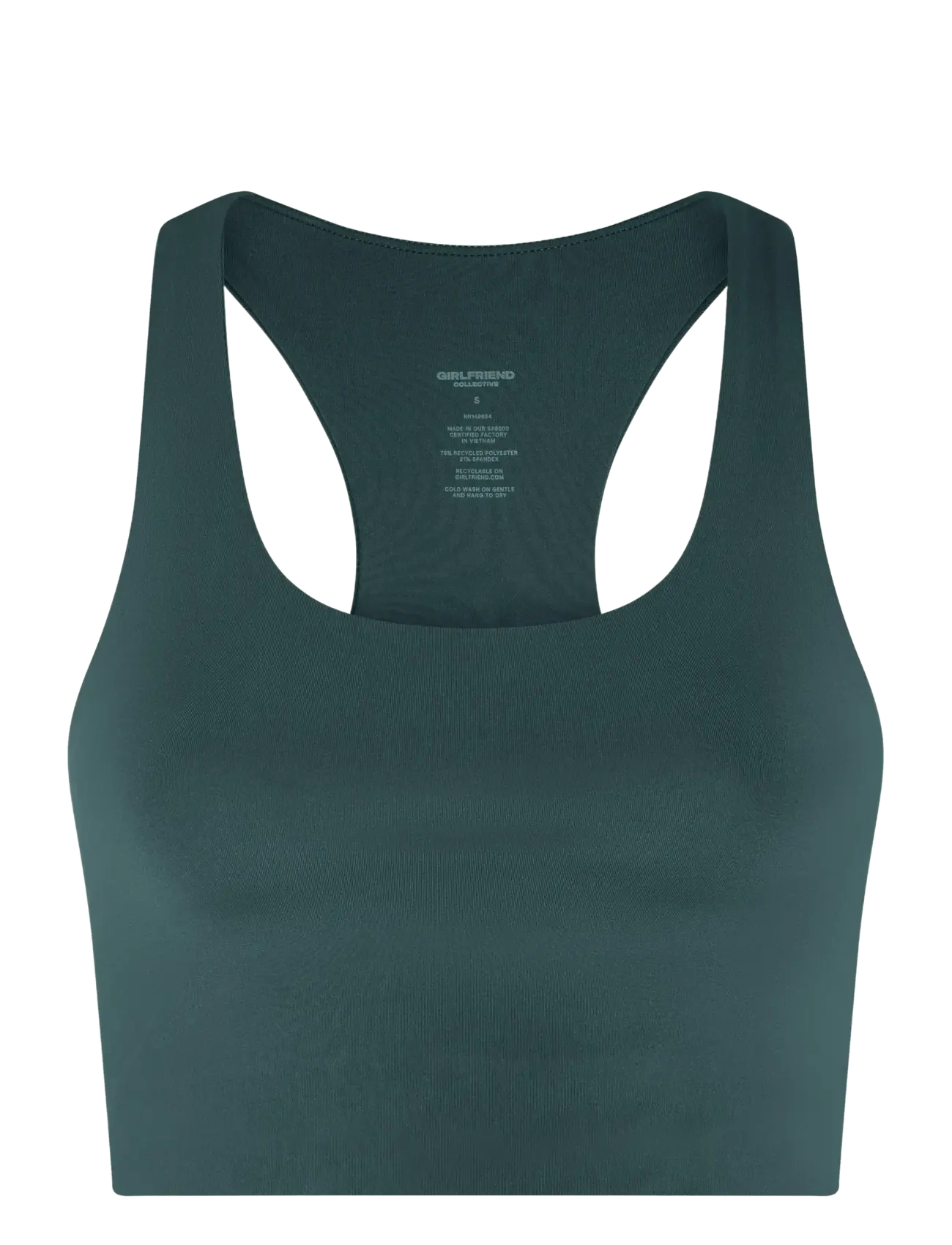 Girlfriend Collective Paloma Bra - Pesu - JUNGLE / green