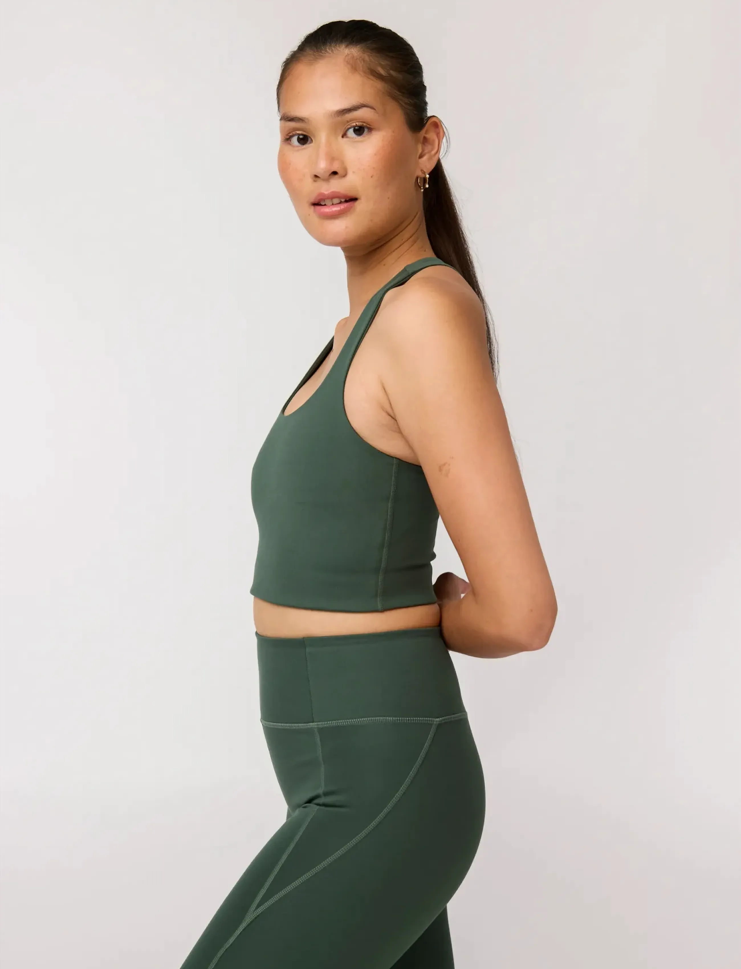 Girlfriend Collective - Paloma Bra - sports bh'er: medium støtte - jungle - 4