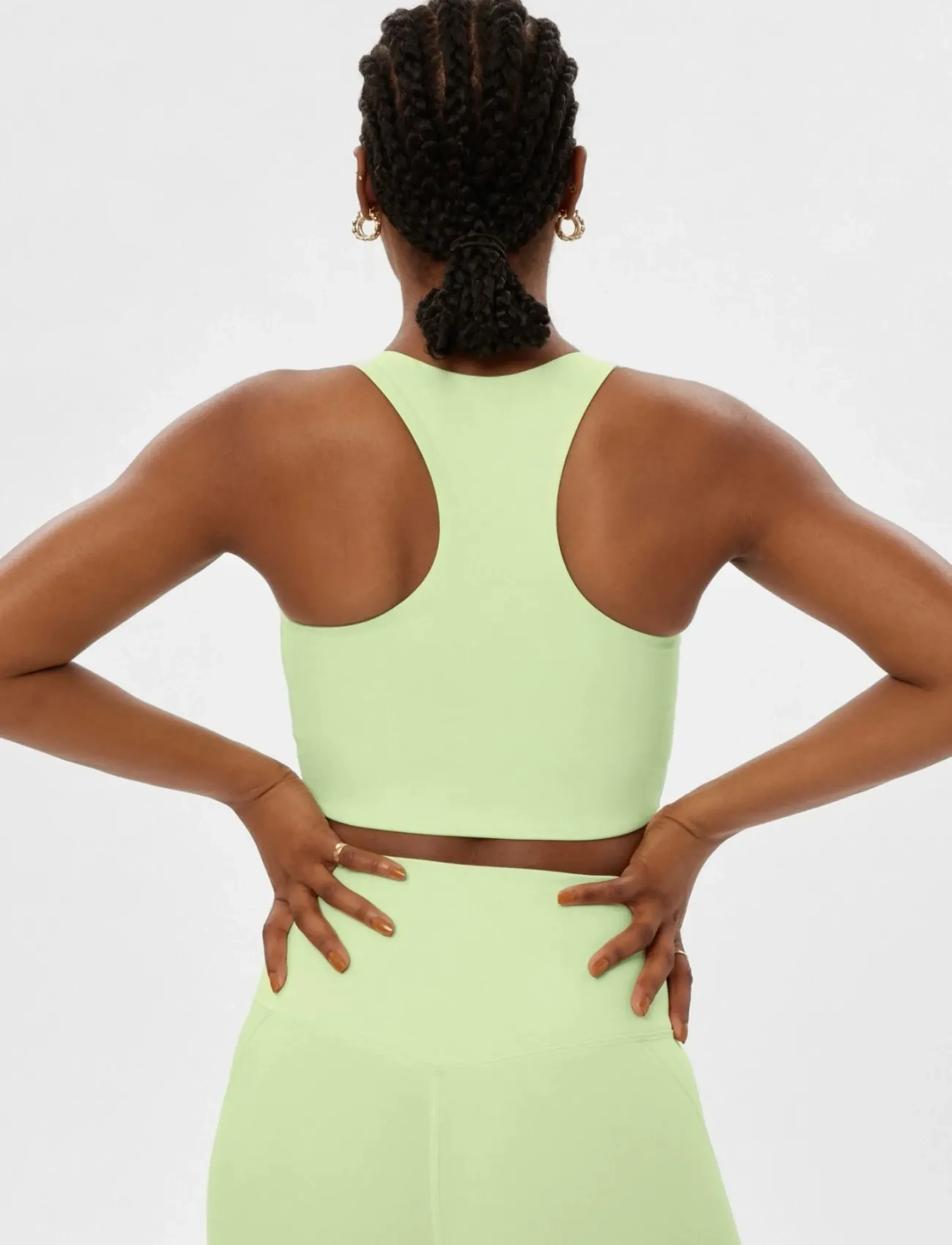 Girlfriend Collective - Paloma Bra - sports bh'er: medium støtte - key lime - 3