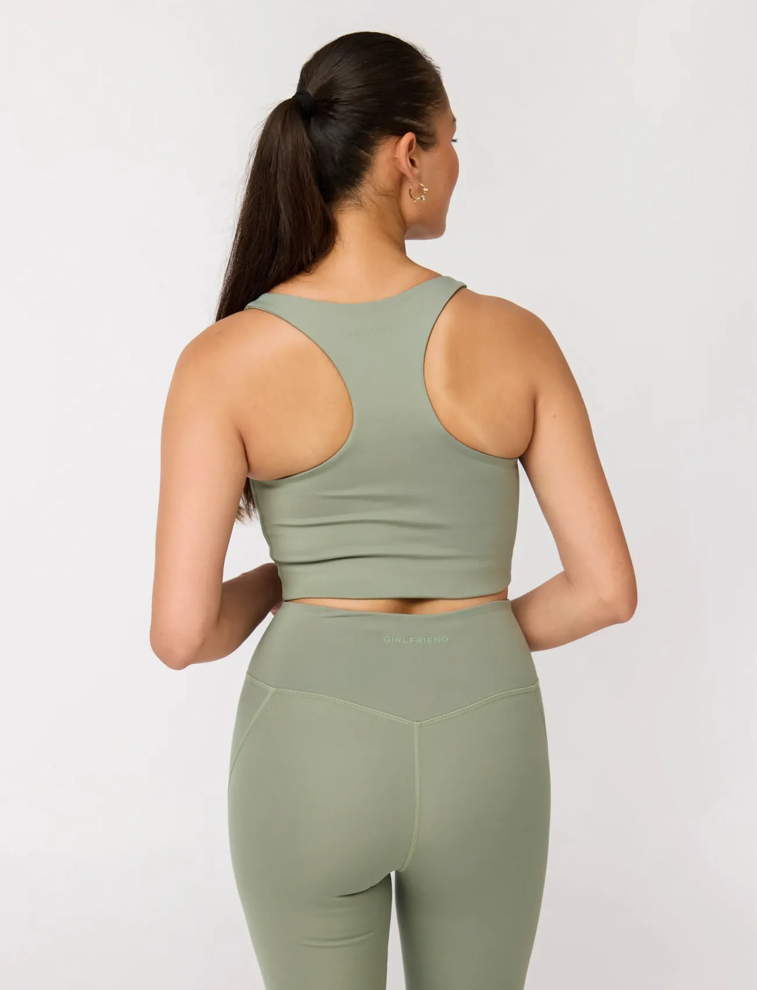 Girlfriend Collective - Paloma Bra - sports bh'er: medium støtte - leaf - 3