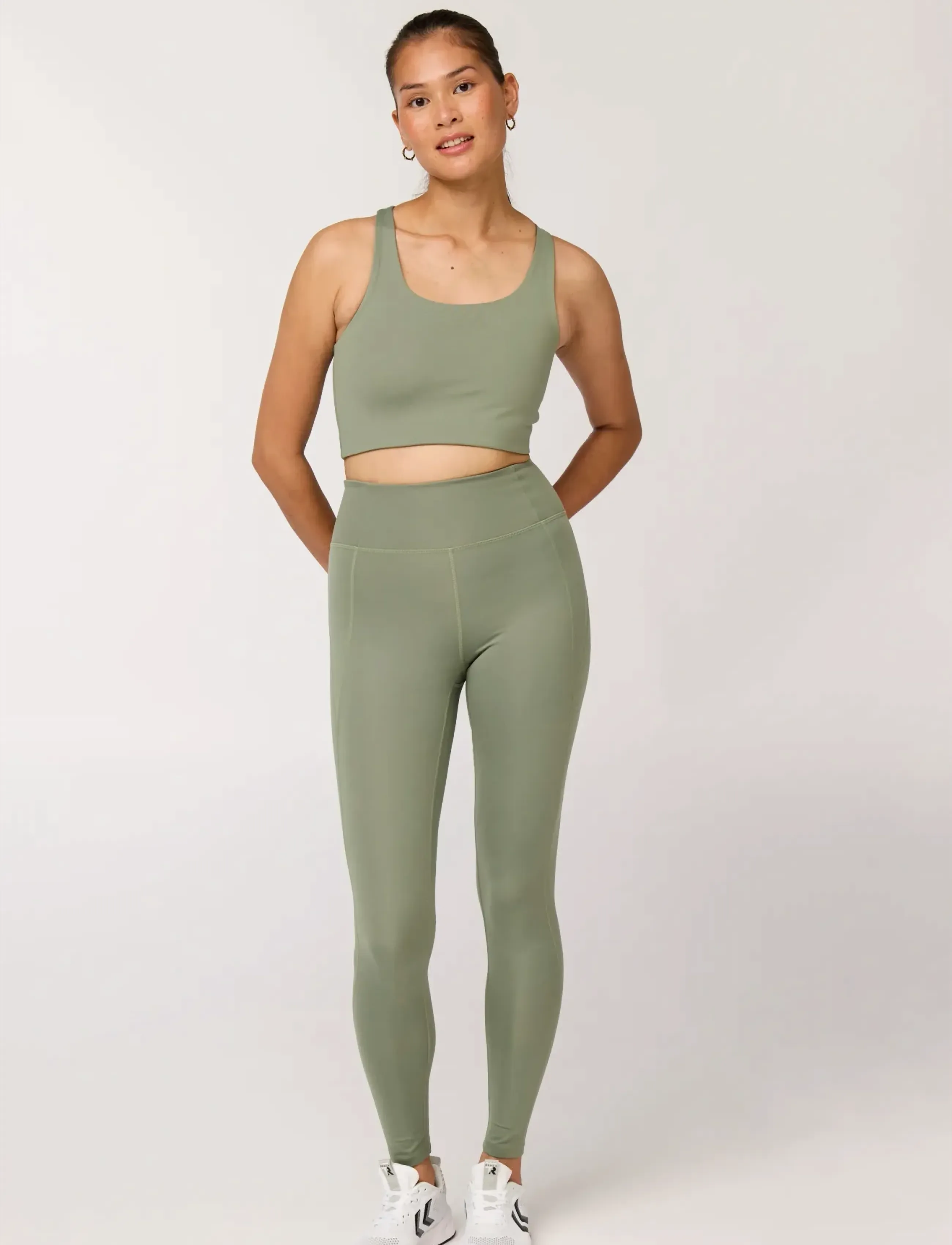 Girlfriend Collective - Paloma Bra - sports bh'er: medium støtte - leaf - 5